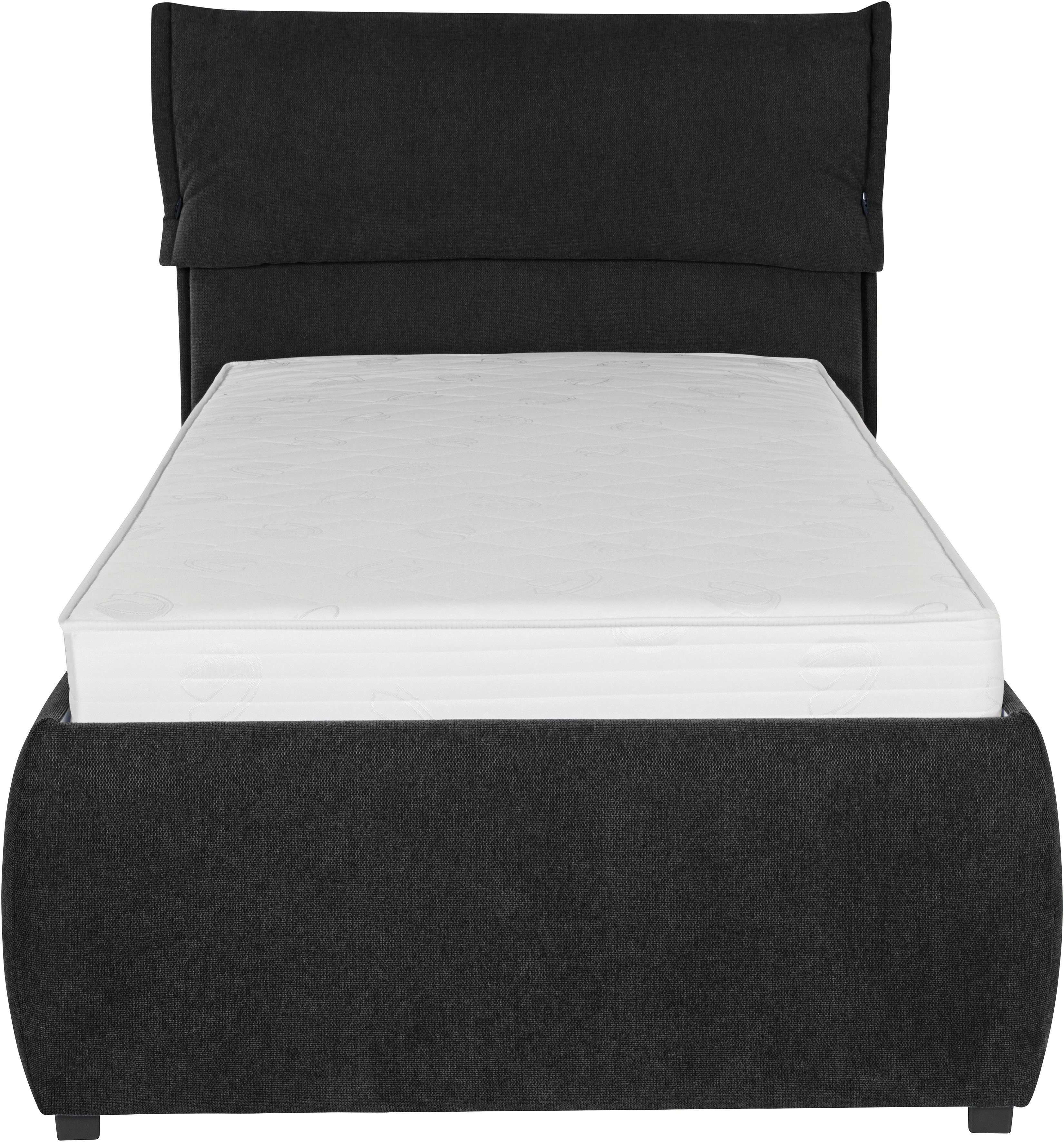 andas Gestoffeerd bed Jenson als bedframe of met 3 matrassoorten en hardheden