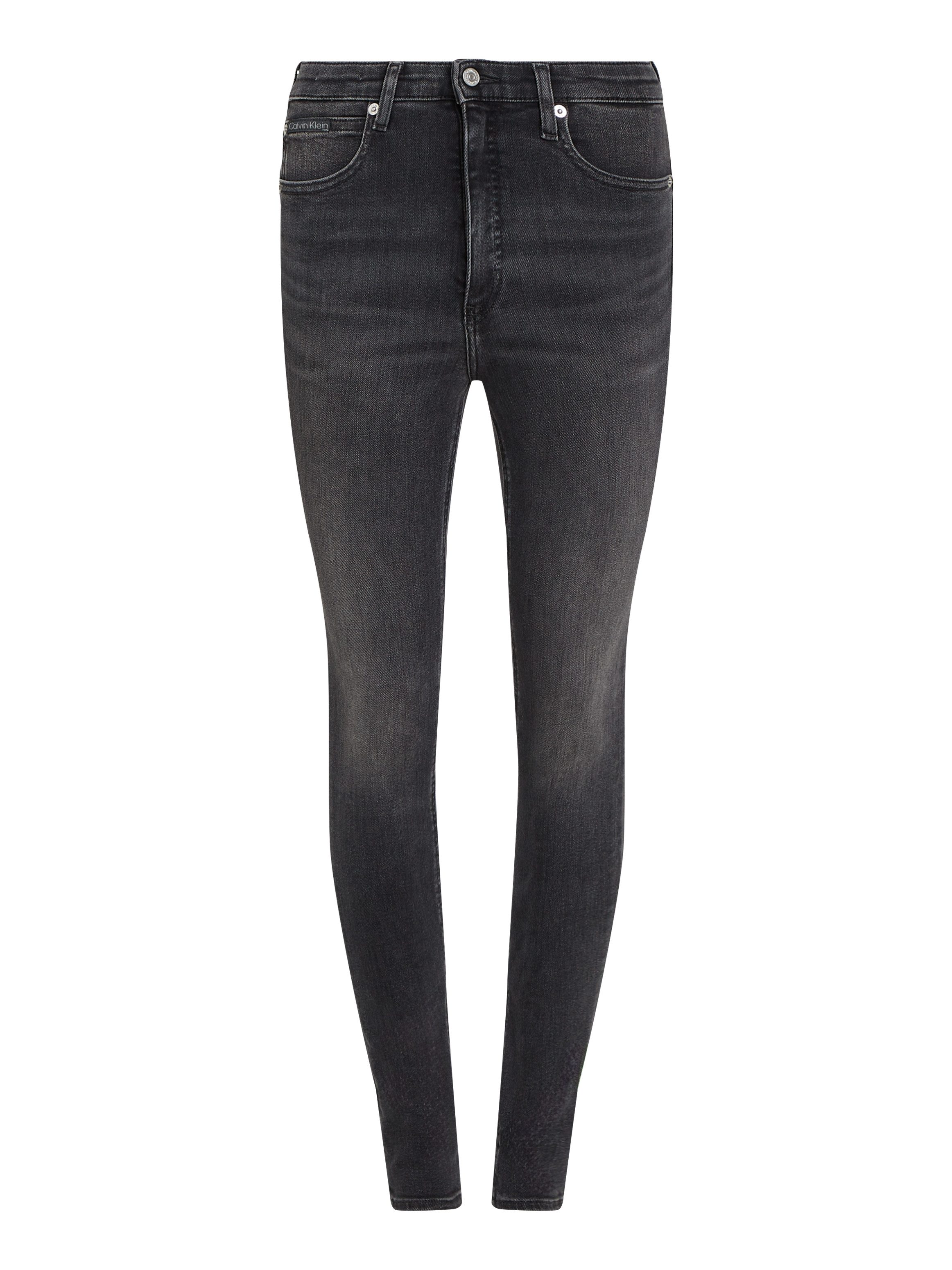 Calvin Klein Skinny fit jeans High rise skinny met muntzakje, lichte stone wash-look