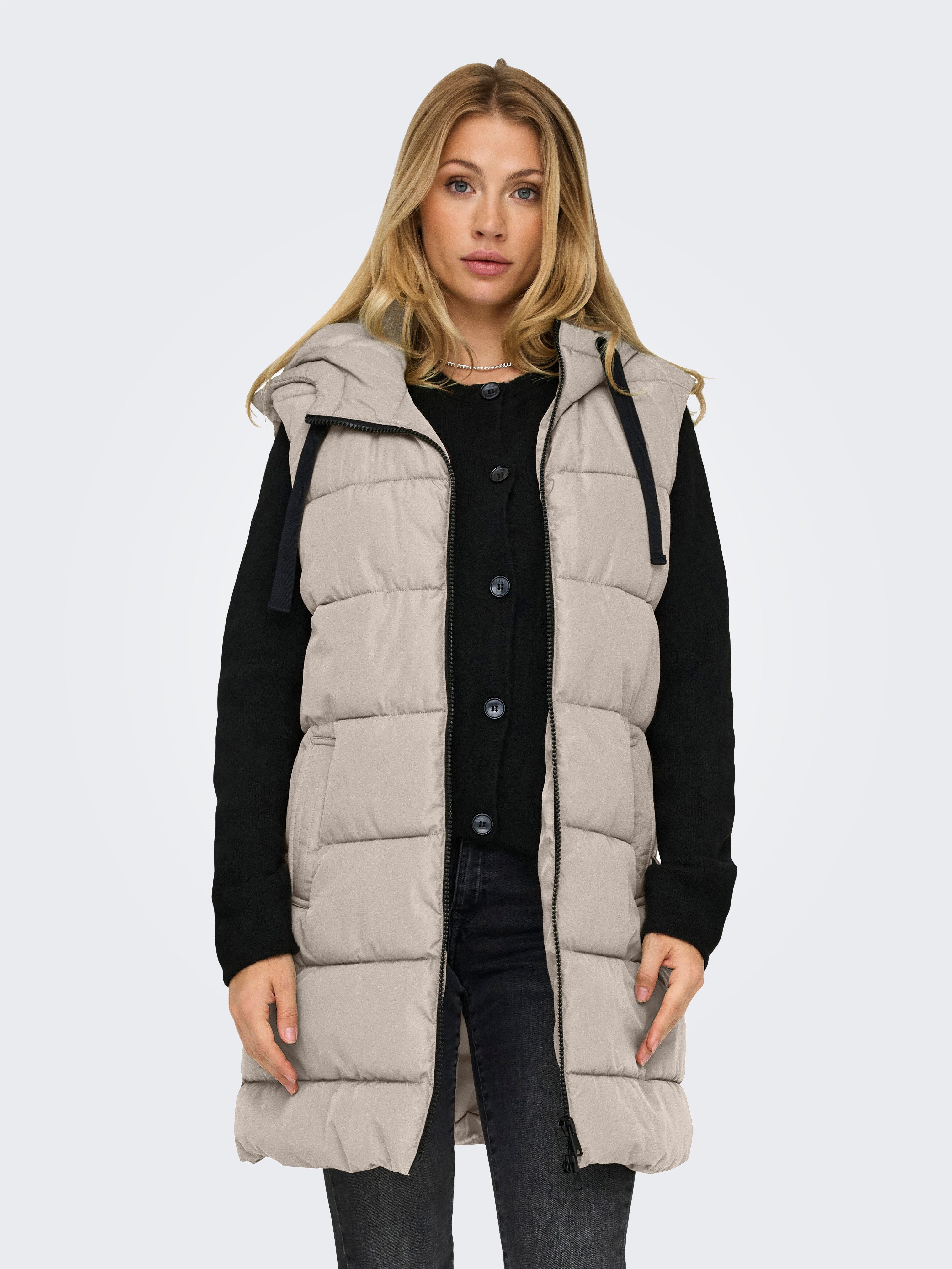 Only Gilet ONLCLAIR PUFFER HOOD WAISTCOAT OTW CC