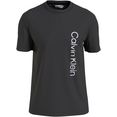calvin klein t-shirt off placement logo t-shirt zwart