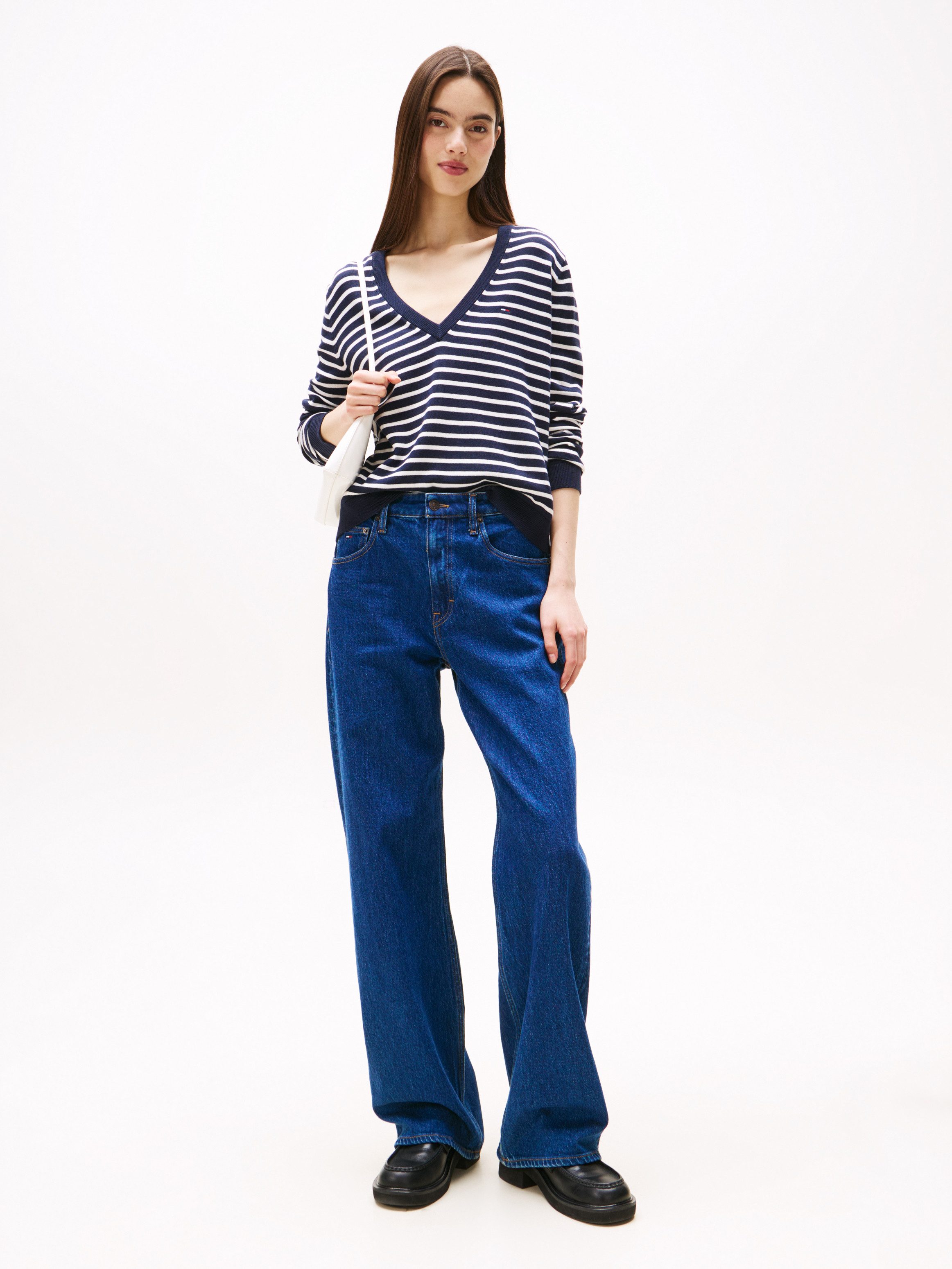 TOMMY JEANS Trui met V-hals TJW ESSENTIAL VNECK SWEATER EXT