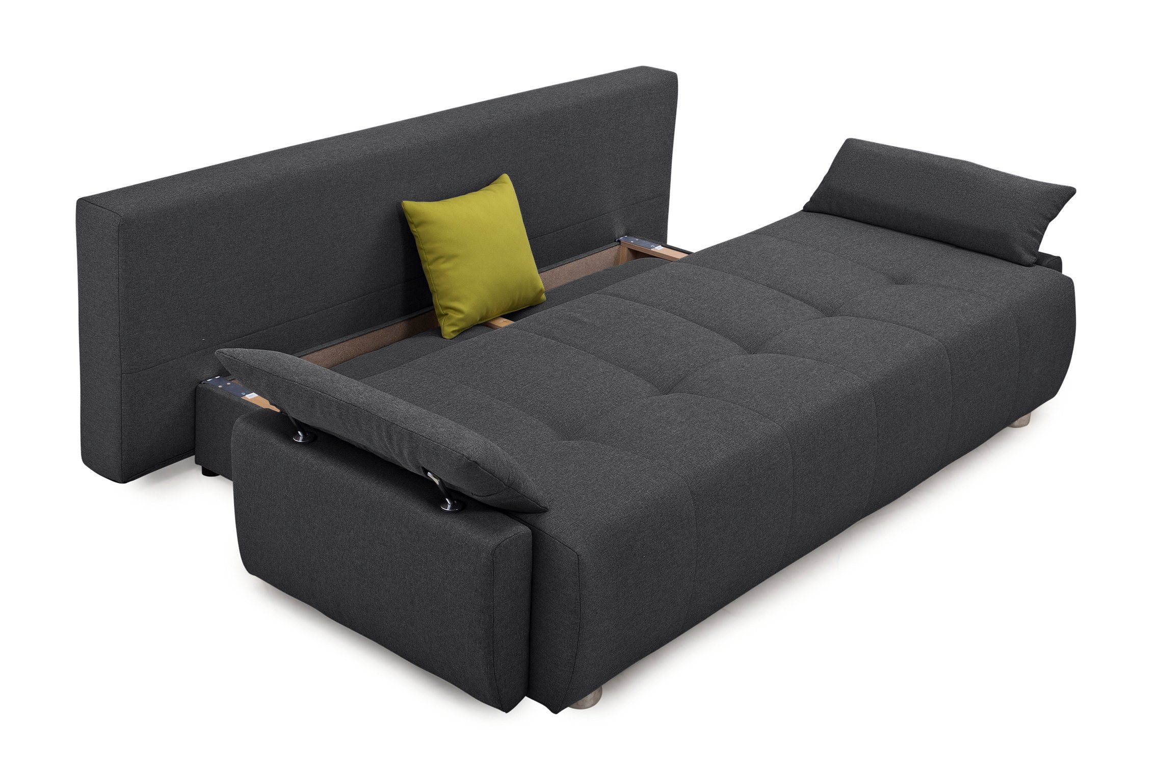 COLLECTION AB Slaapbank Funtastic met binnenvering, slaapfunctie, inclusief 2 rugkussens en 1 sierkussen