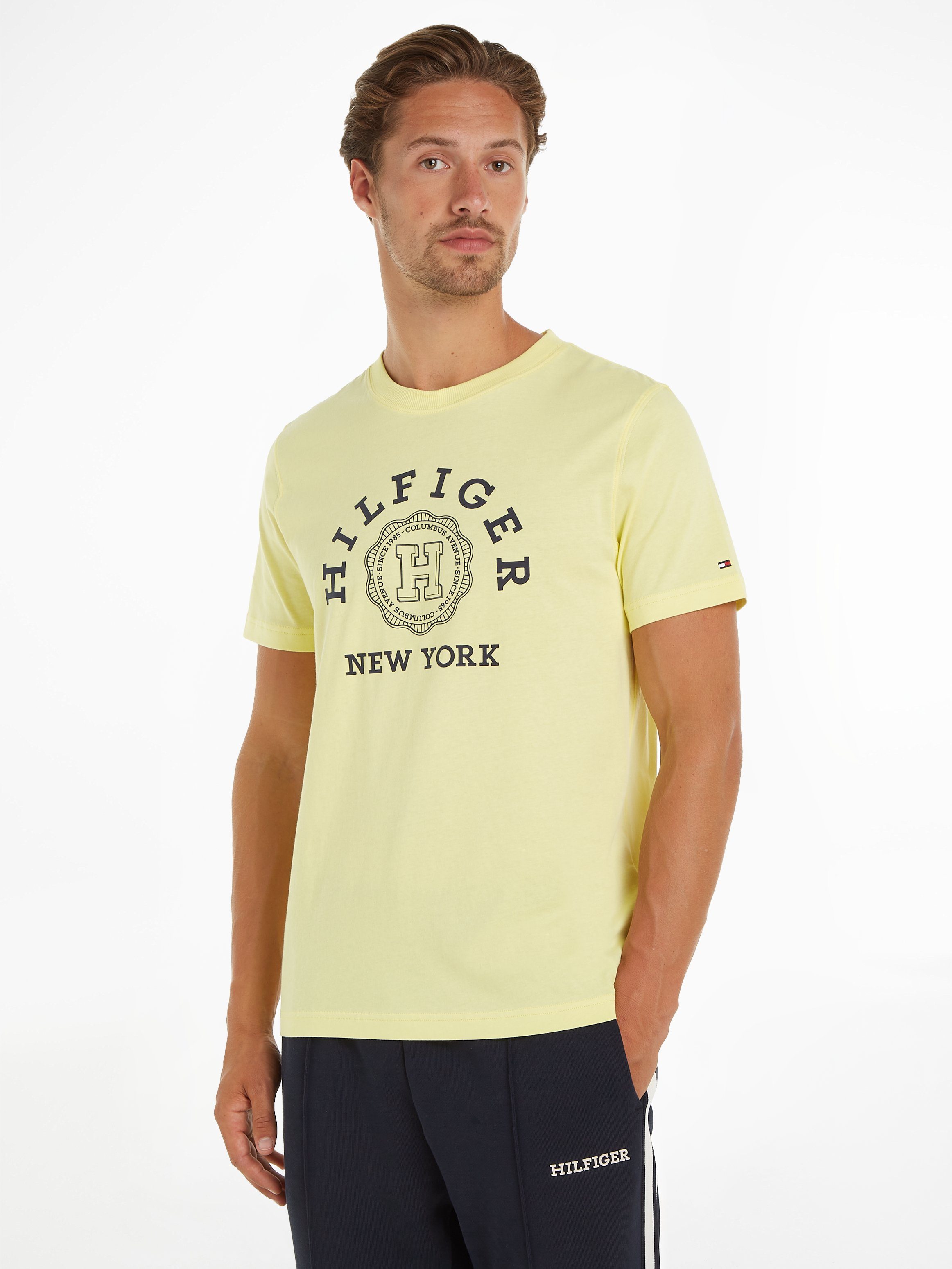 Tommy Hilfiger T-shirt met labelprint model 'HILFIGER COIN'