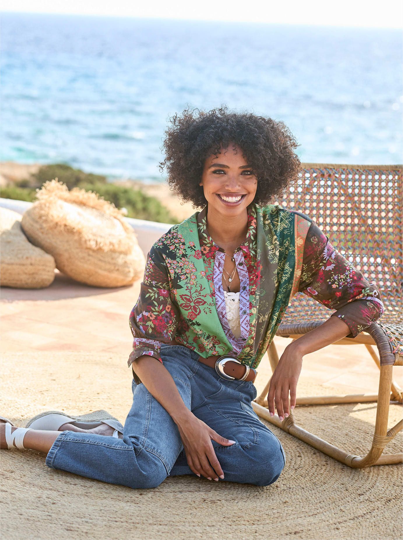 heine Gedessineerde blouse