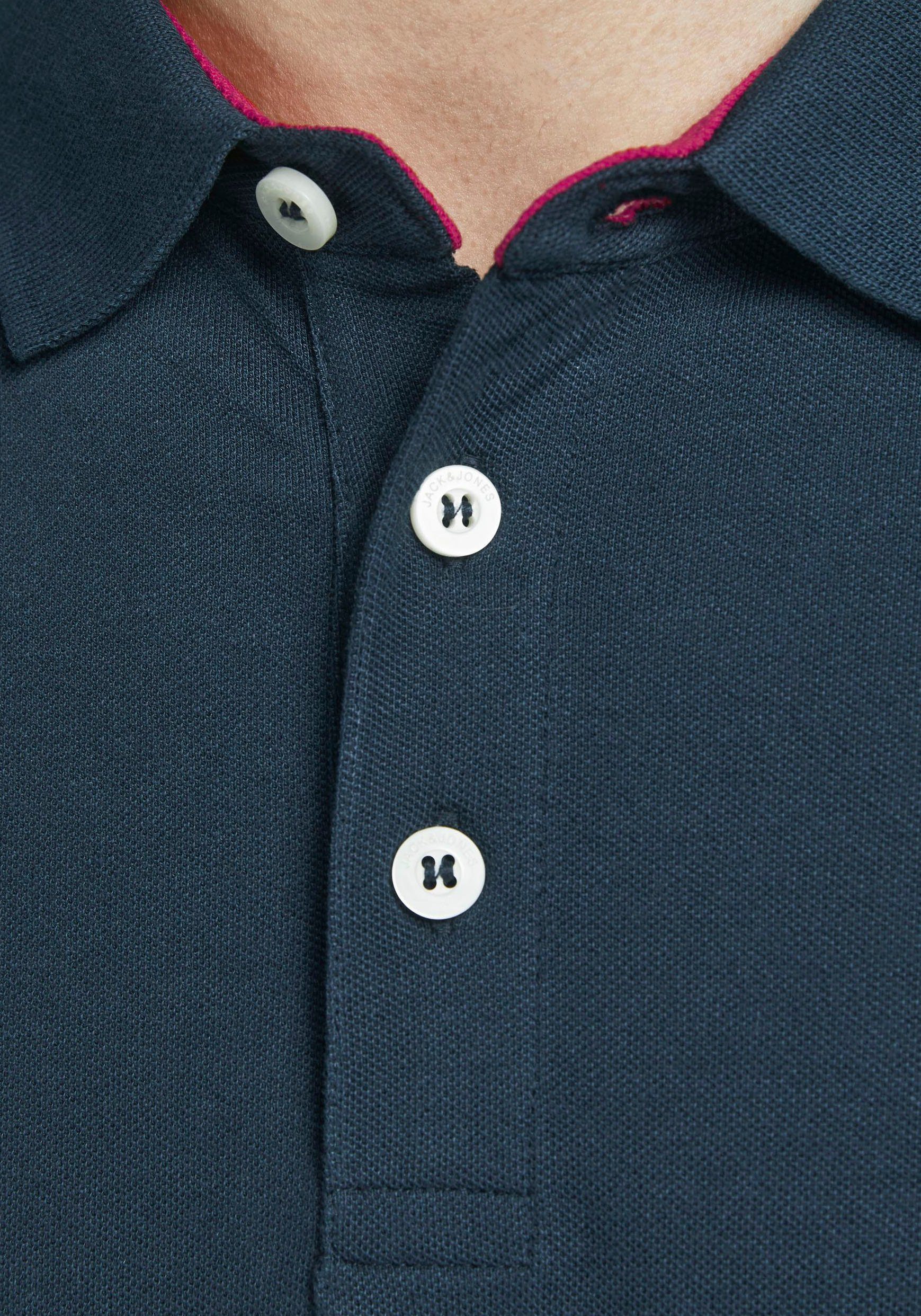 Jack & Jones Poloshirt JJEPAULOS Poloshirt met klassieke kraag en figuuraccentuerende vorm