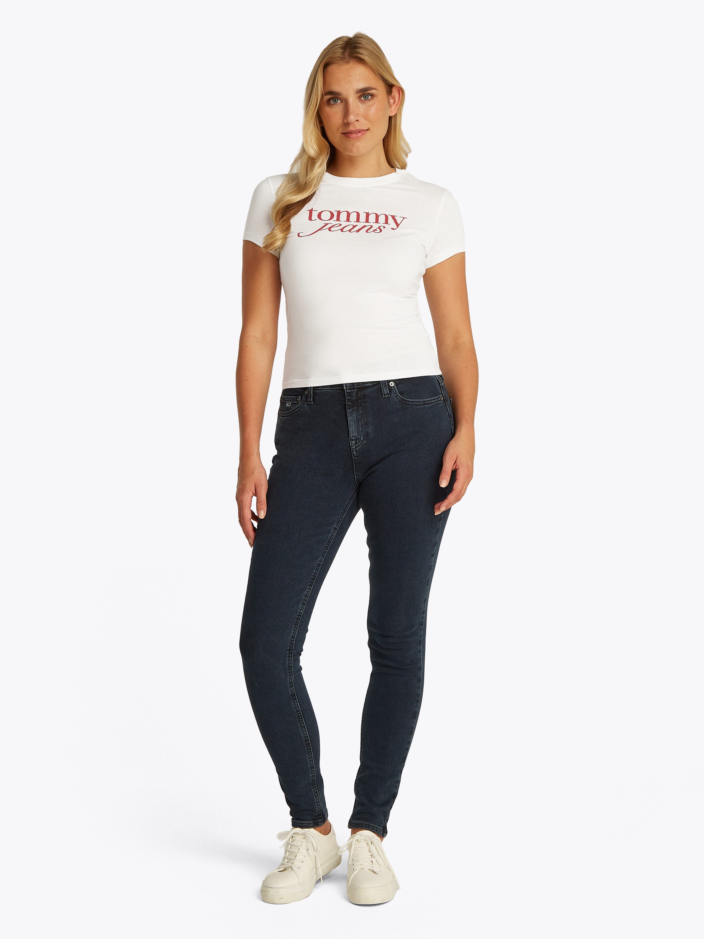TOMMY JEANS T-shirt TJW 2PACK ESSENTIAL LOGO TEE (set, 2-delig, 2 stuks)