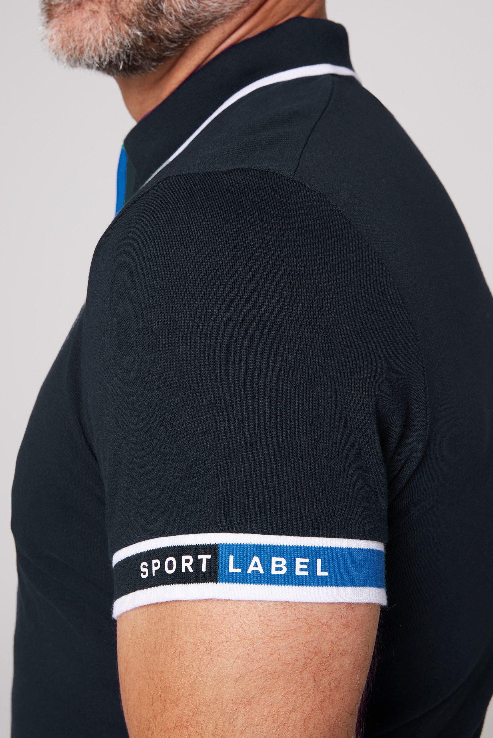 CAMP DAVID Poloshirt met contrasterende details