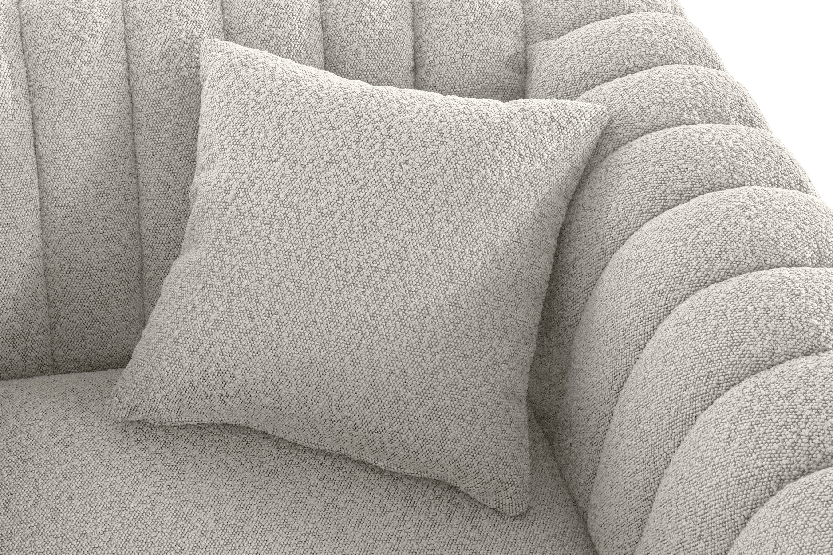 Guido Maria Kretschmer Home&Living Cocktailfauteuil Chamby New stoel bouclé-structuurbekleding met stiksels bij de leuning