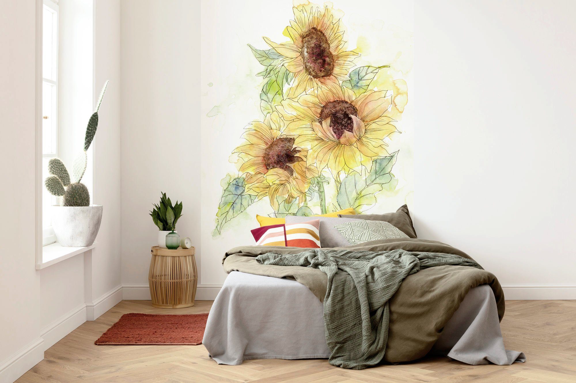 Komar Vliesbehang Digitale print vlies - Girasol - Afmeting 200 x 250 cm