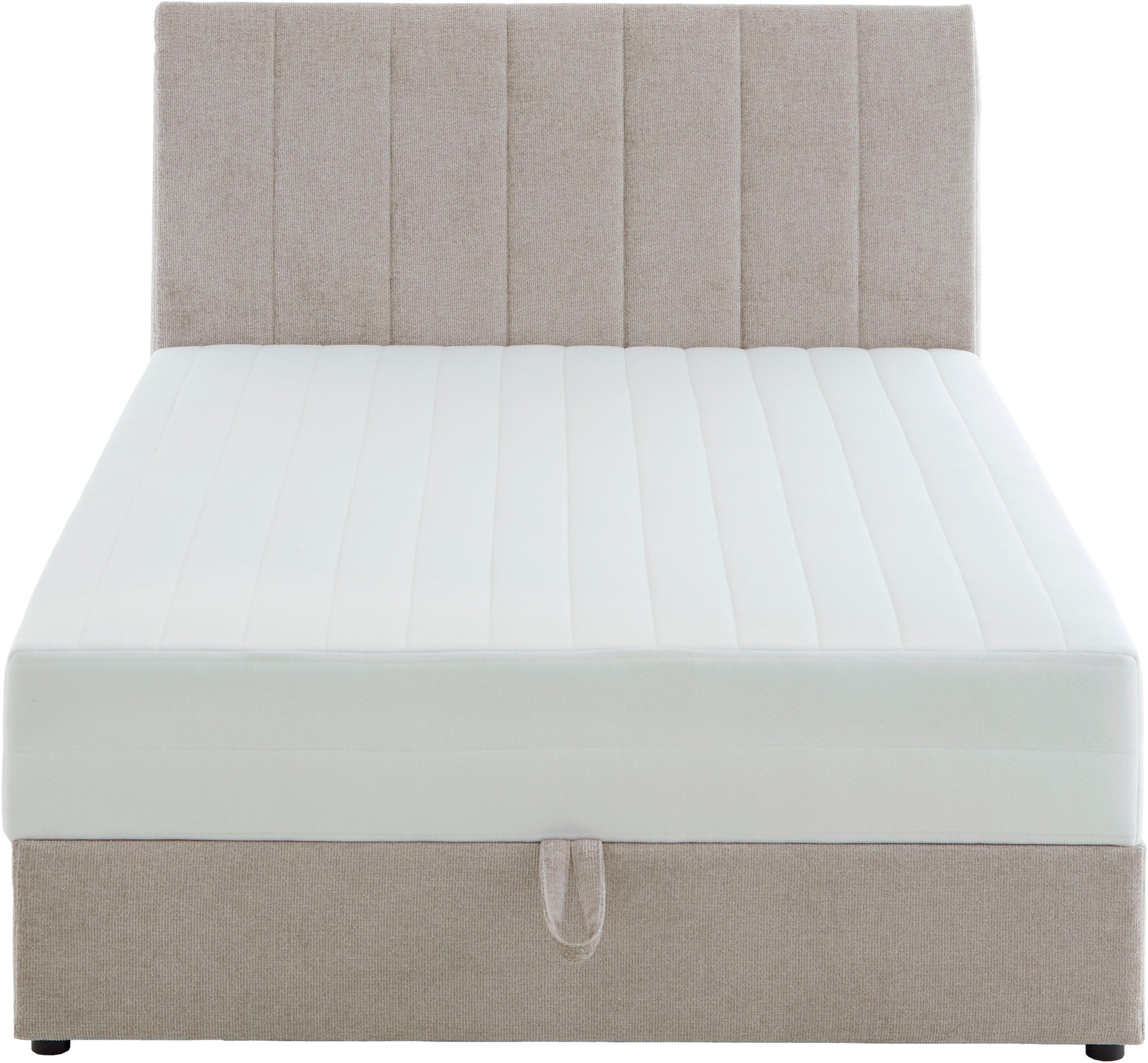 ATLANTIC home collection Boxspring ALISIA Met pocketvering, bedlade en kussenrol in originele bekleding