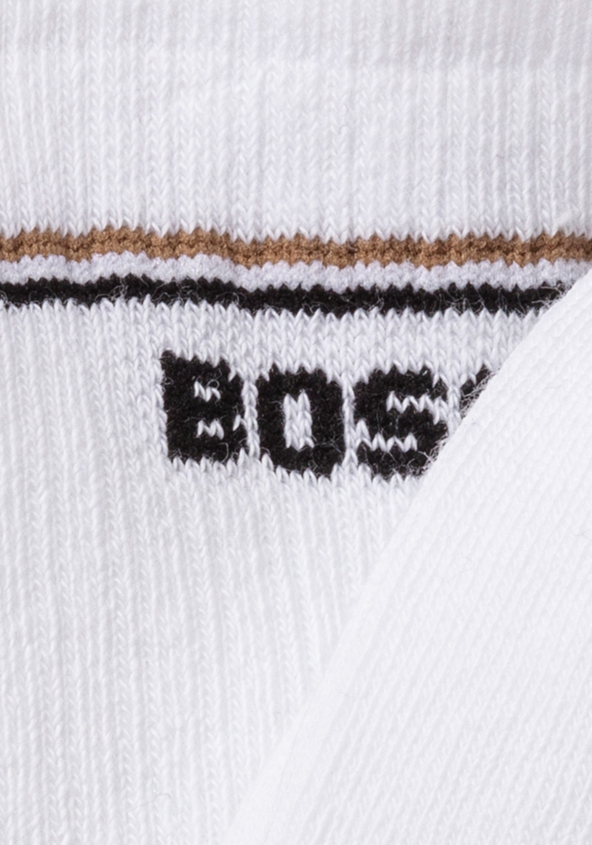 BOSS Sokken 2P QS Iconic CC W met boss logo-opdruk (set, 2 paar, 2 stuks)