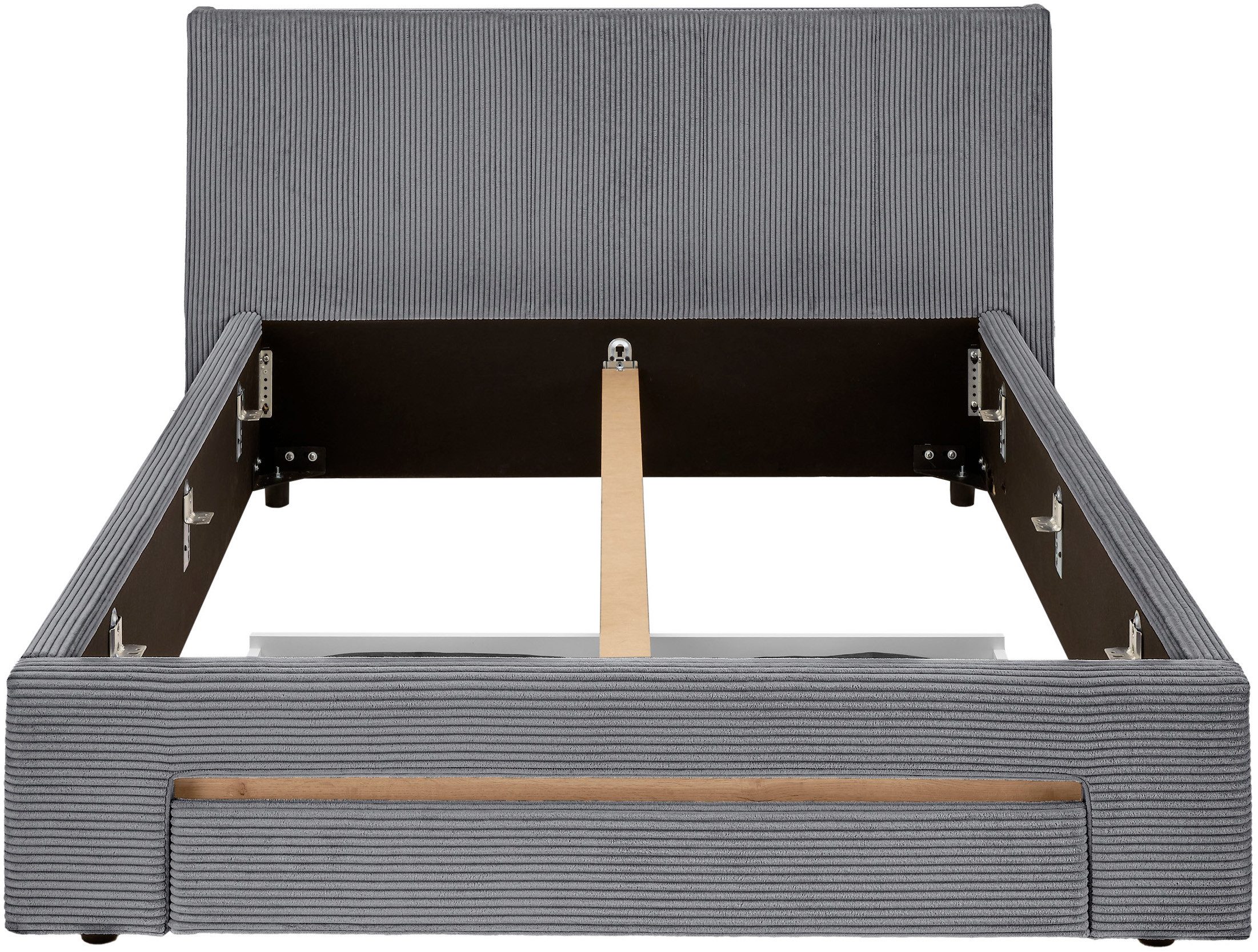 INOSIGN Gestoffeerd bed CiTY/GiRON, bedframe met bedlade, gestoffeerd opbergbed met hondenbed of opberglade, bekleding van corduroy of linnenlook