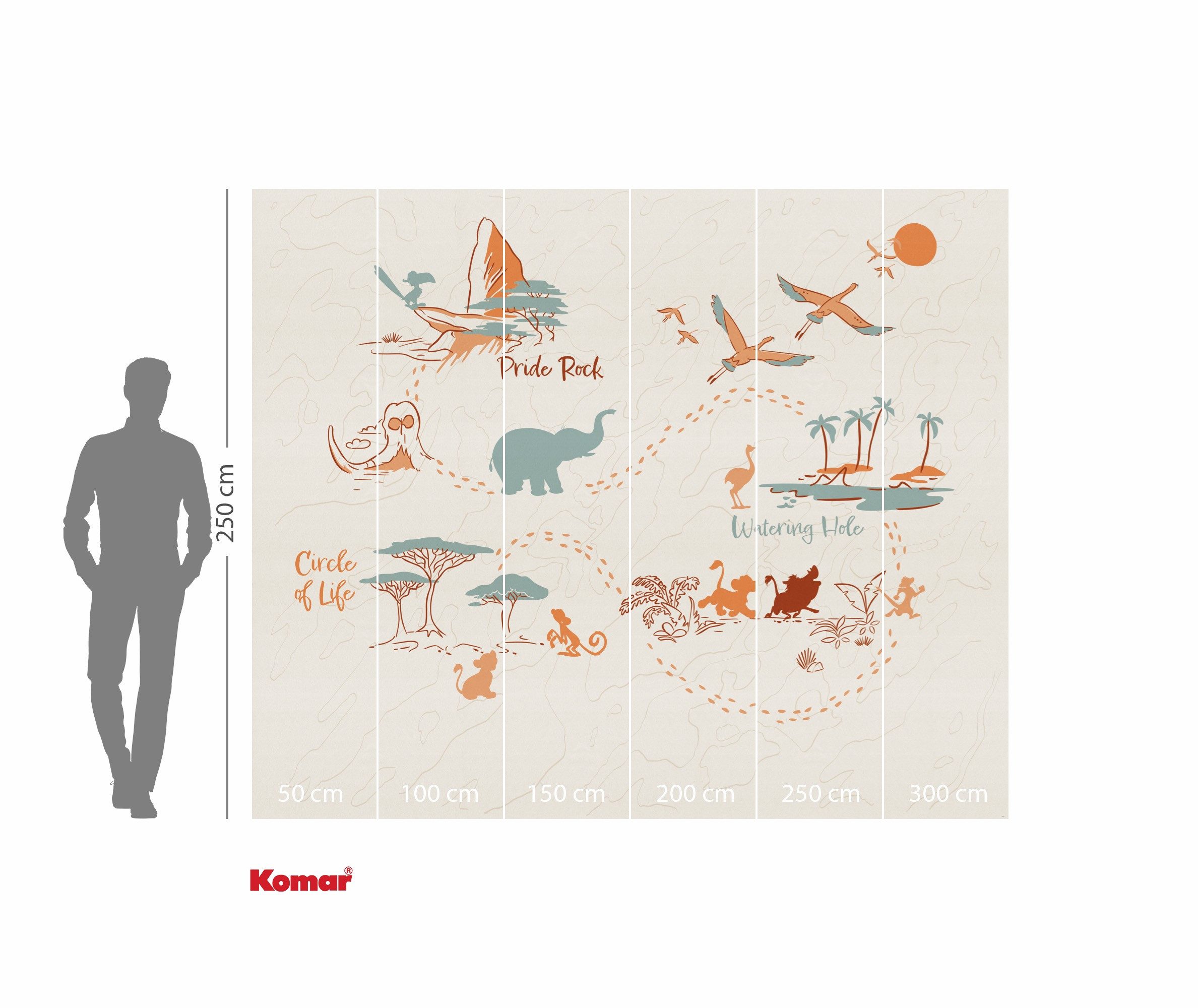 Komar Kinderbehang Disney The Lion King Circle of Life (1 stuk)