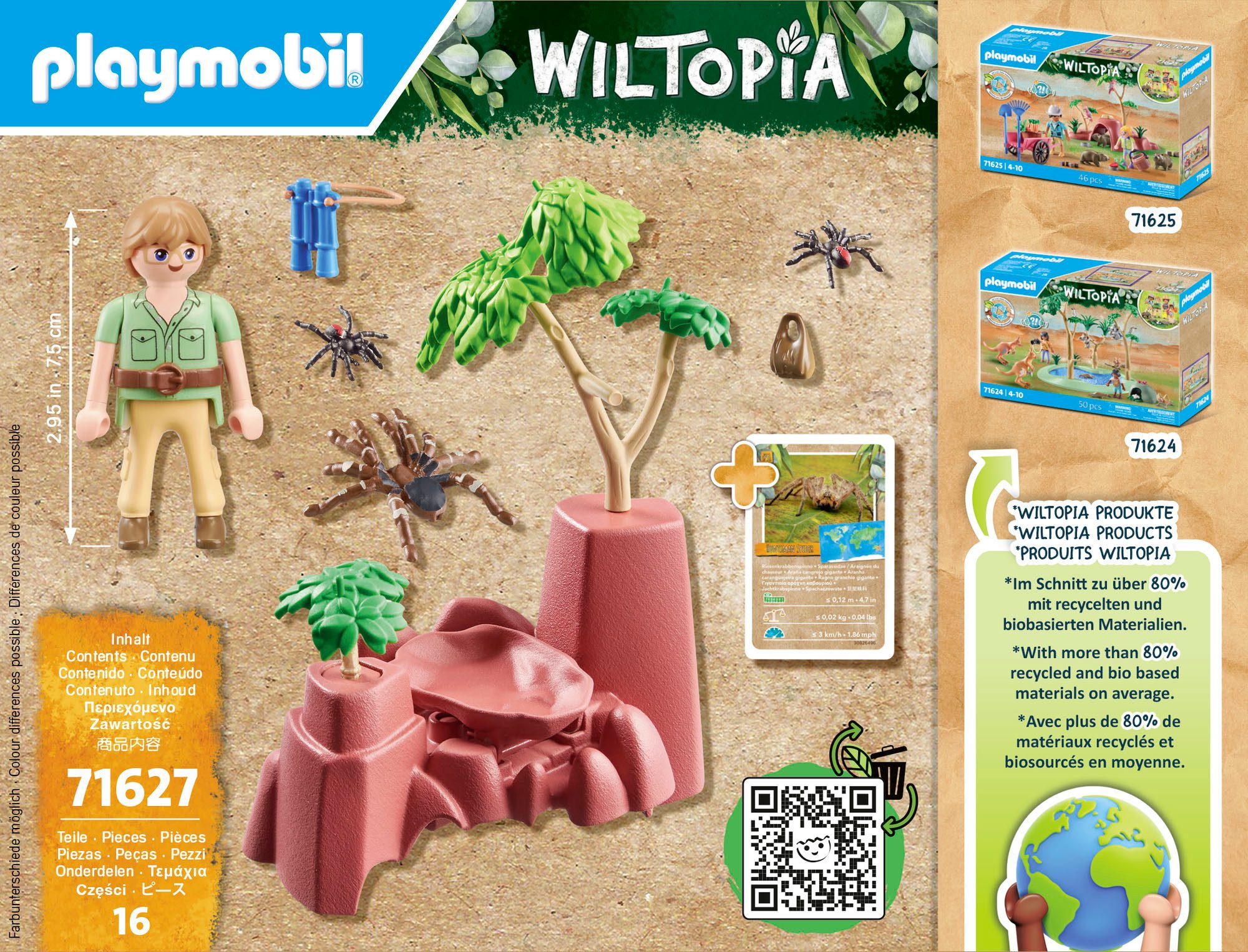 Playmobil® Constructie-speelset Spinrots (71627), Wiltopia (16-delig)