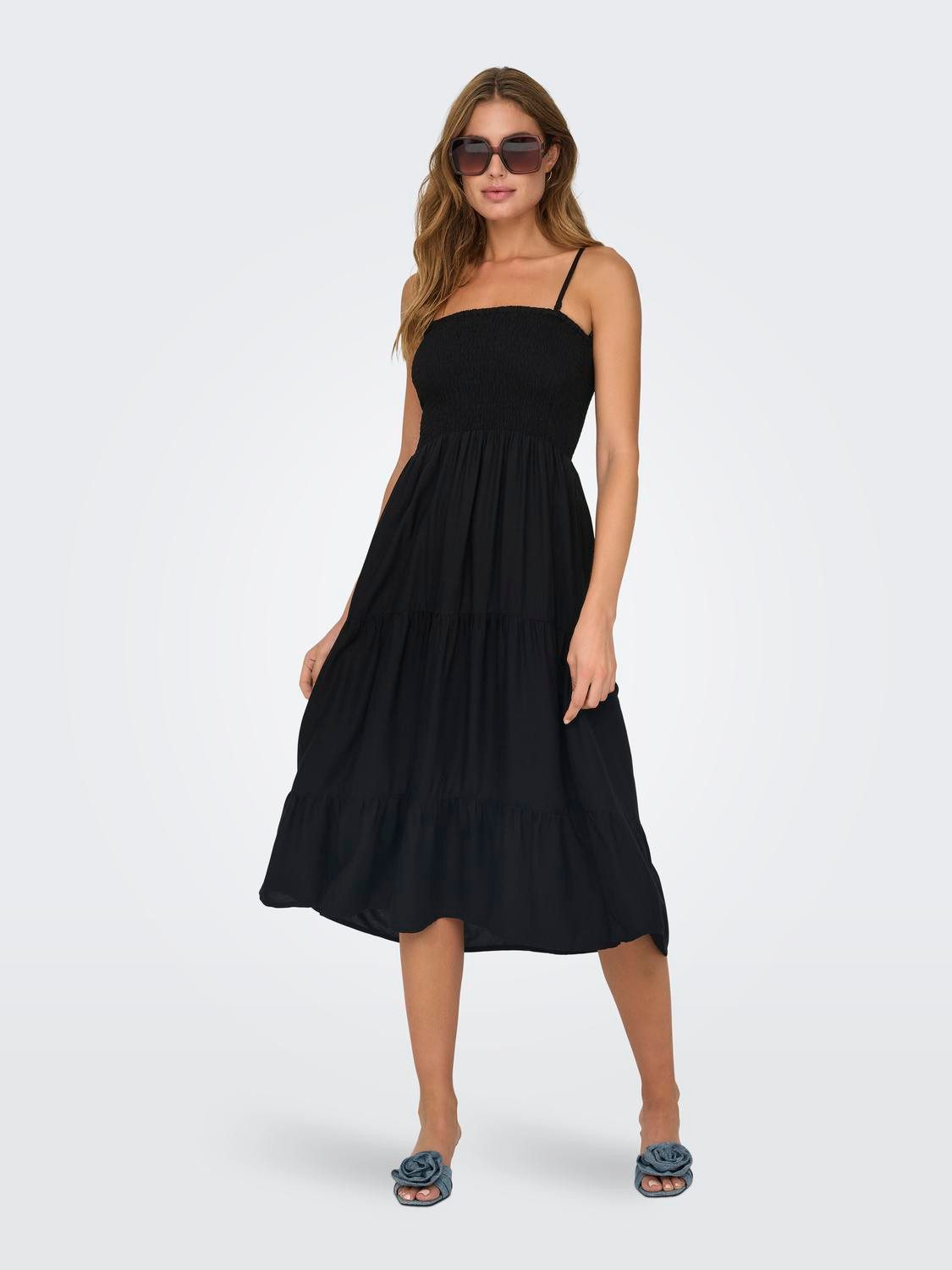 Only Midi-jurk ONLZELINA SMOCK 3IN1 DRESS SKIRT PTM