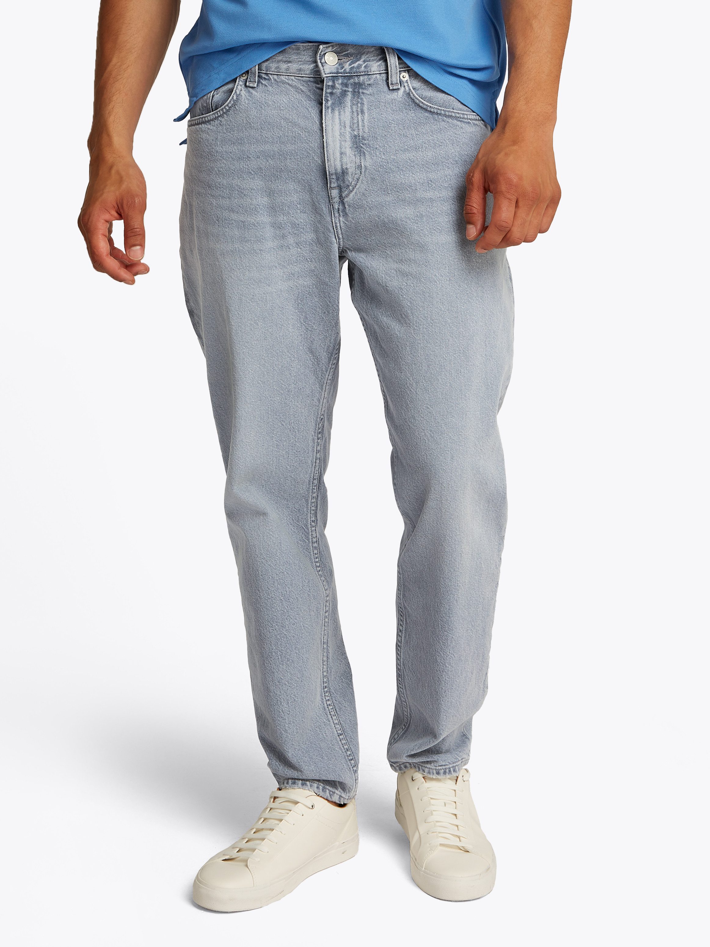 Tommy Hilfiger Tapered jeans HARLEM Tapered Fit heren tapered jeans maat 33 grijs