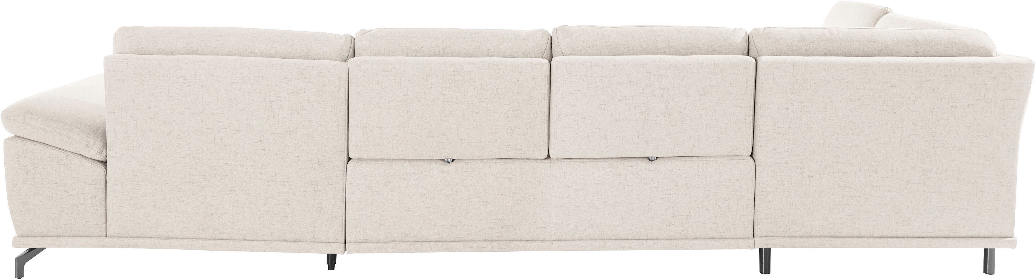 Places of Style Zithoek Costello U-vorm, met zitdiepteverstelling, armleuningverstelling en