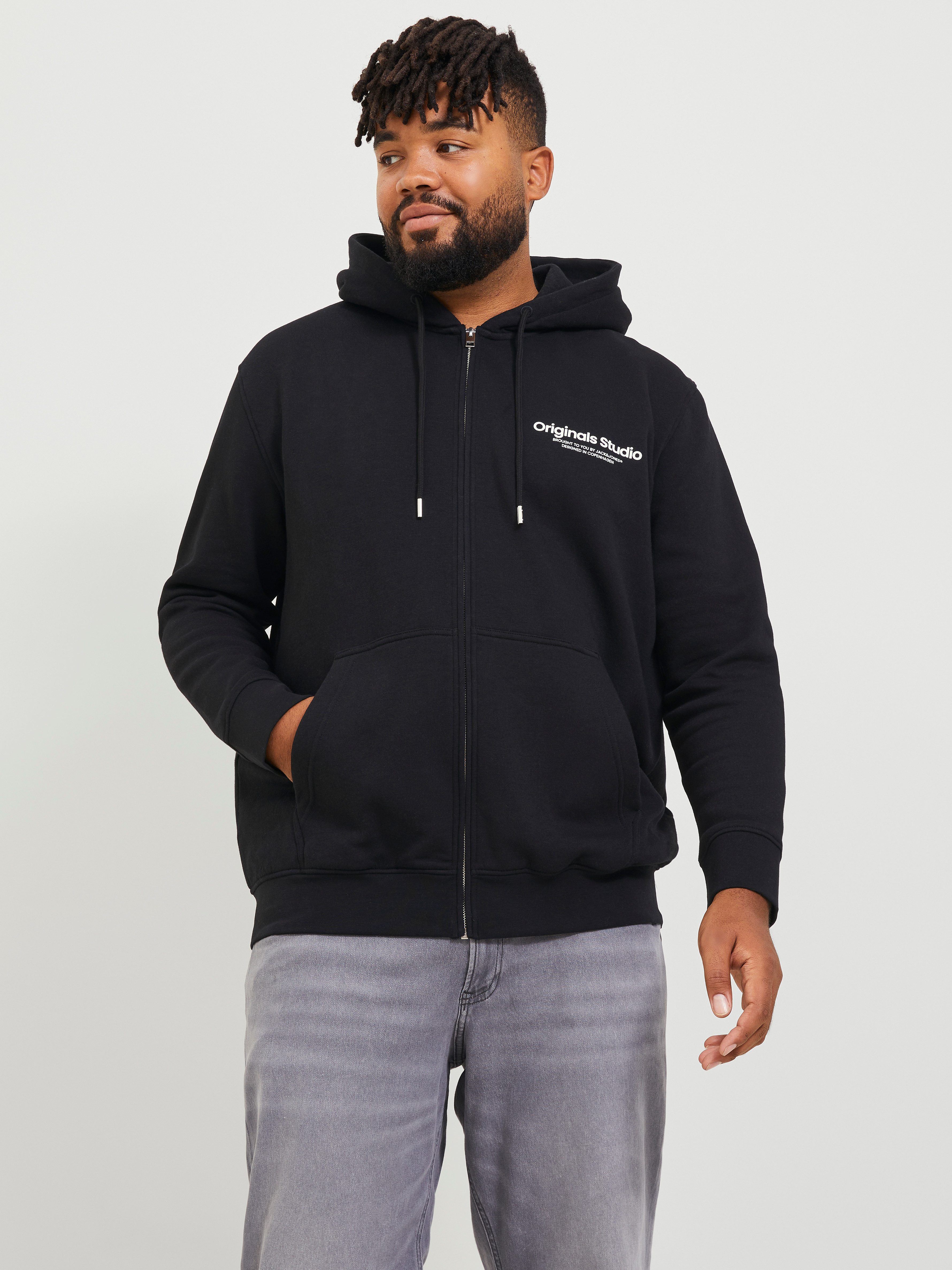 Jack & Jones PlusSize Capuchonsweatvest JORVESTERBRO SWEAT ZIP HOOD NOOS PLS