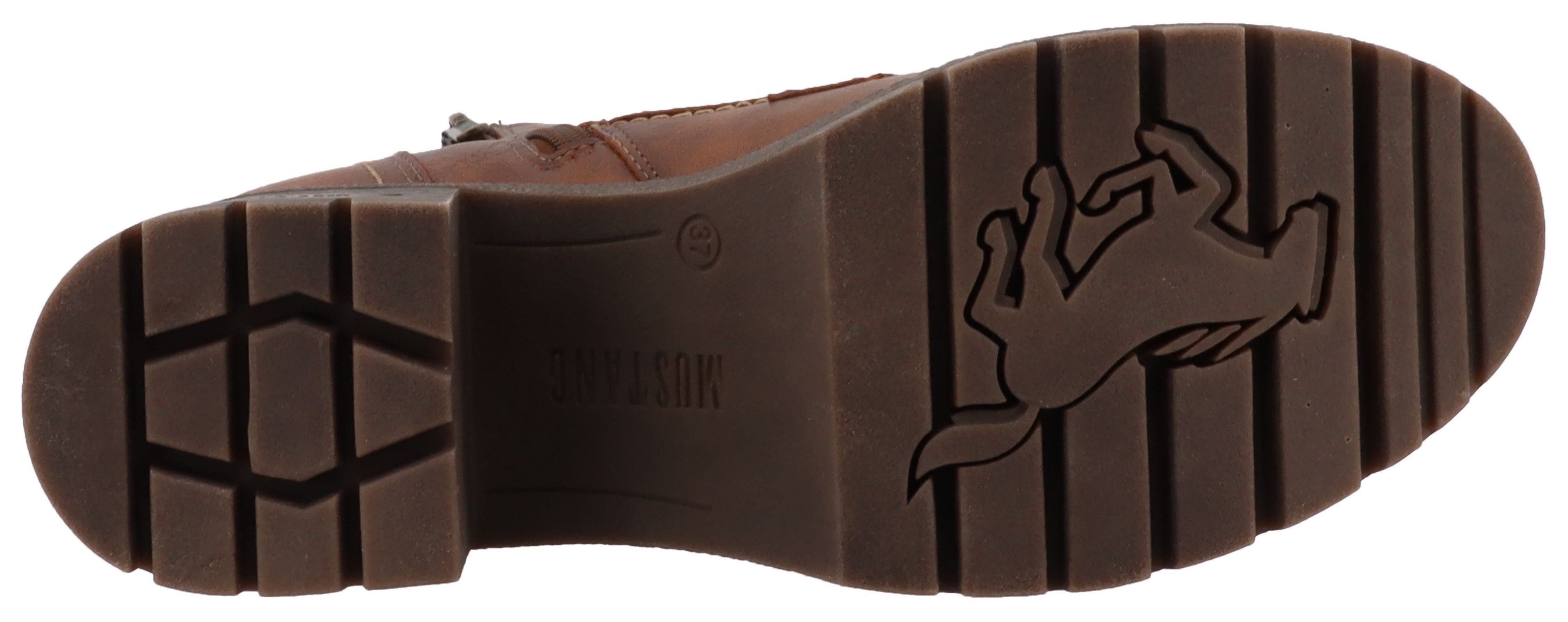 Mustang Shoes Winterlaarsjes CARO Winterboots met blokhak