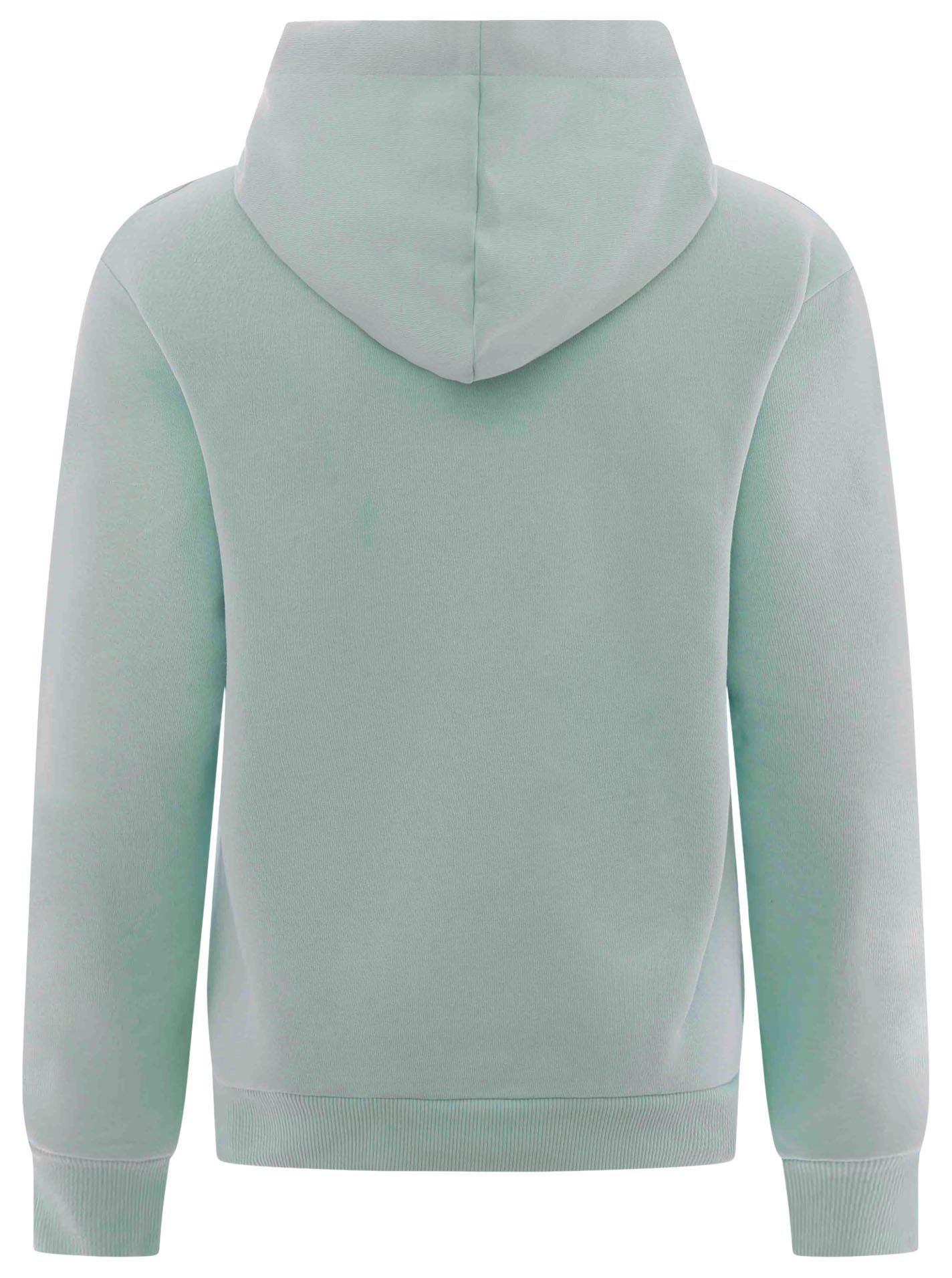 Zwillingsherz Sweatshirt in pastel met neonkleurige "love yourself" borduursel & roze koord