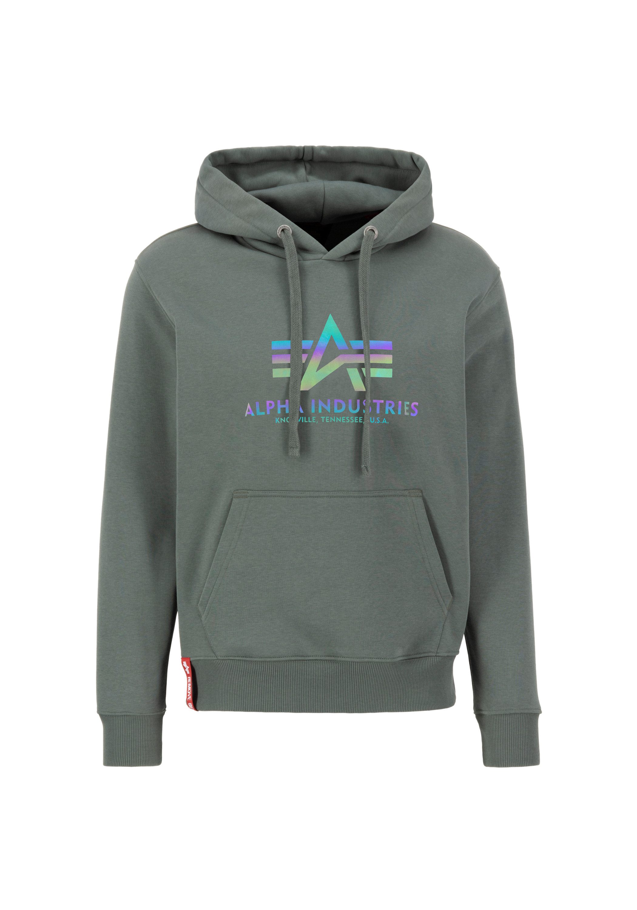 Alpha Industries Hoodie Men Hoodies Basic Hoody Rainbow Ref. Print