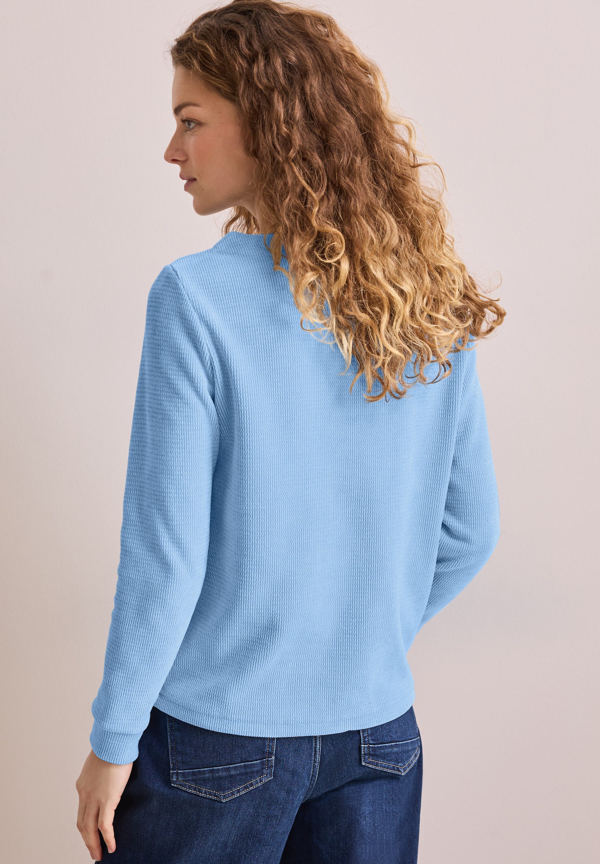 Cecil Shirt met lange mouwen in cord-kwaliteit