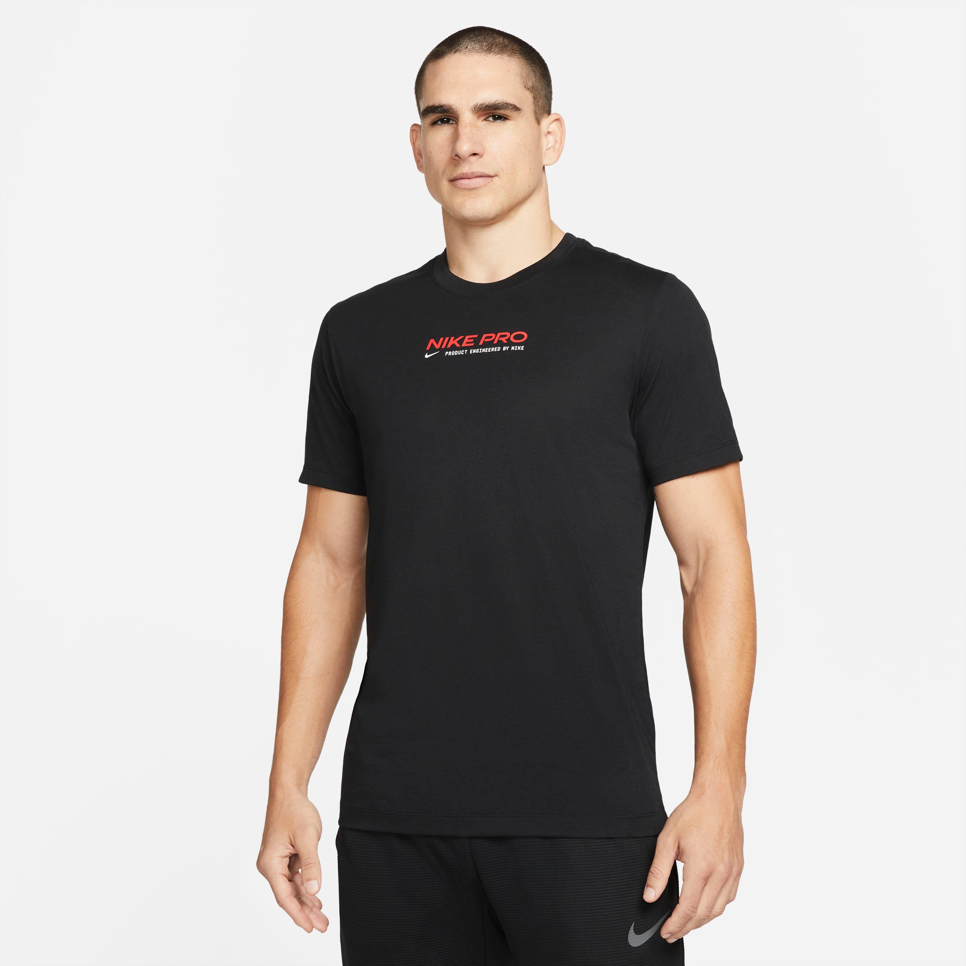 Nike Trainingsshirt Pro Dri-FIT Men's Training T-Shirt heren shirts maat S zwart