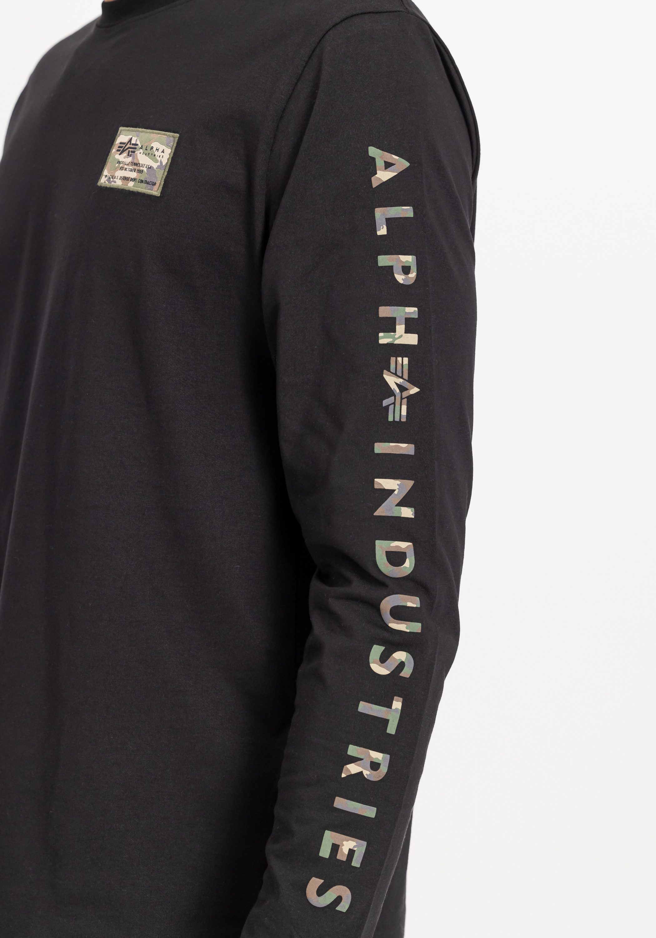Alpha Industries Longsleeve Alpha Industries Men - Longsleeves Camo Sleeve Longsleeve