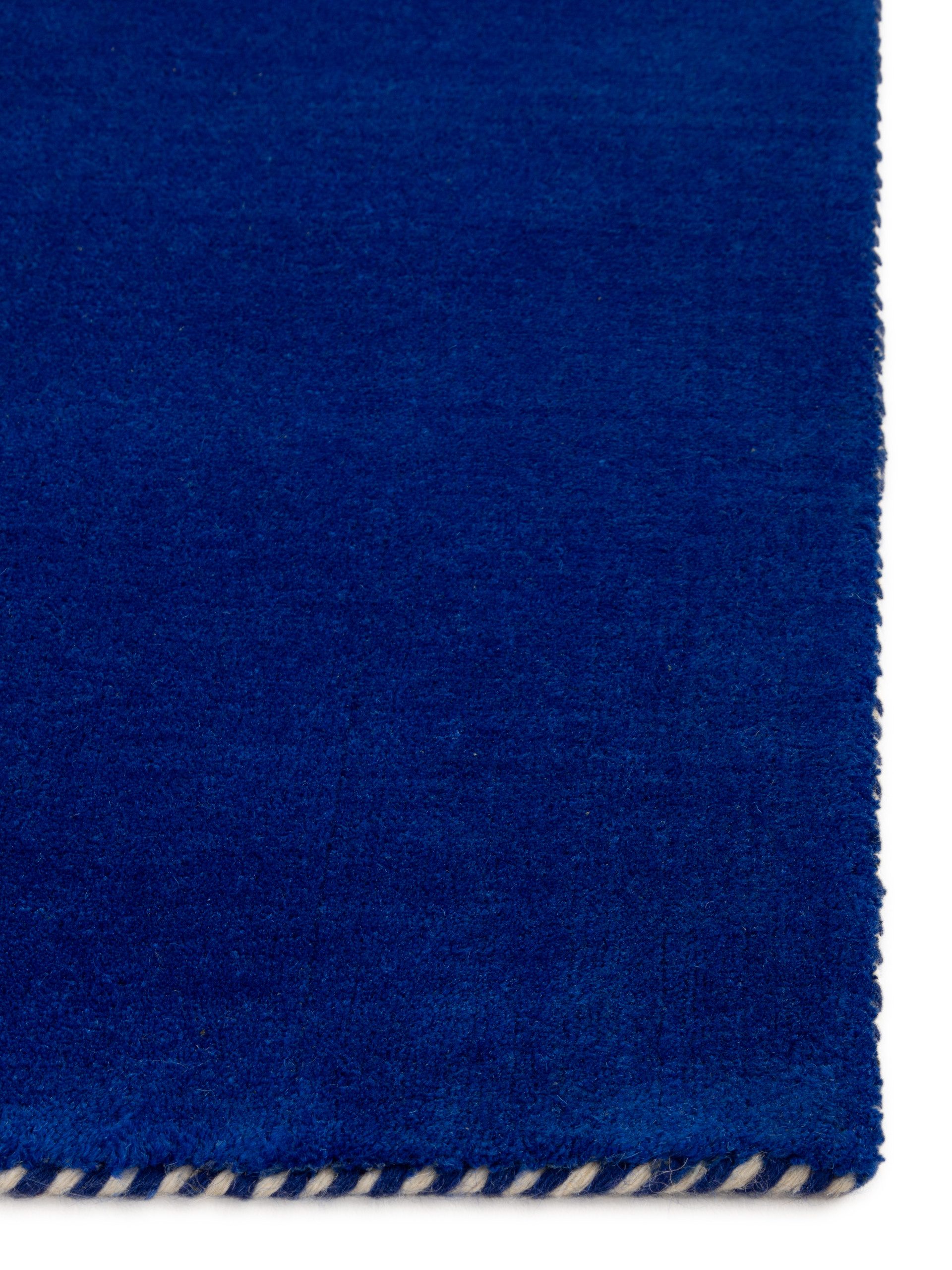 carpetfine Wollen kleed Gabbeh Lola Uni met natuurlijk plantaardig materiaal handgeweven, ook in rond