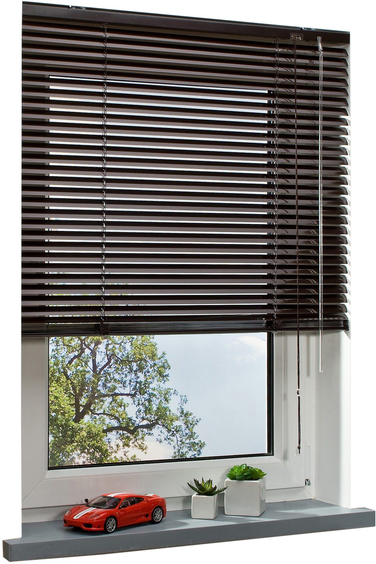 Liedeco Jaloezie Aluminium-jaloezie (1 stuk) vouwgordijnen & jaloezieën maat H/B: 160/60 cm beige