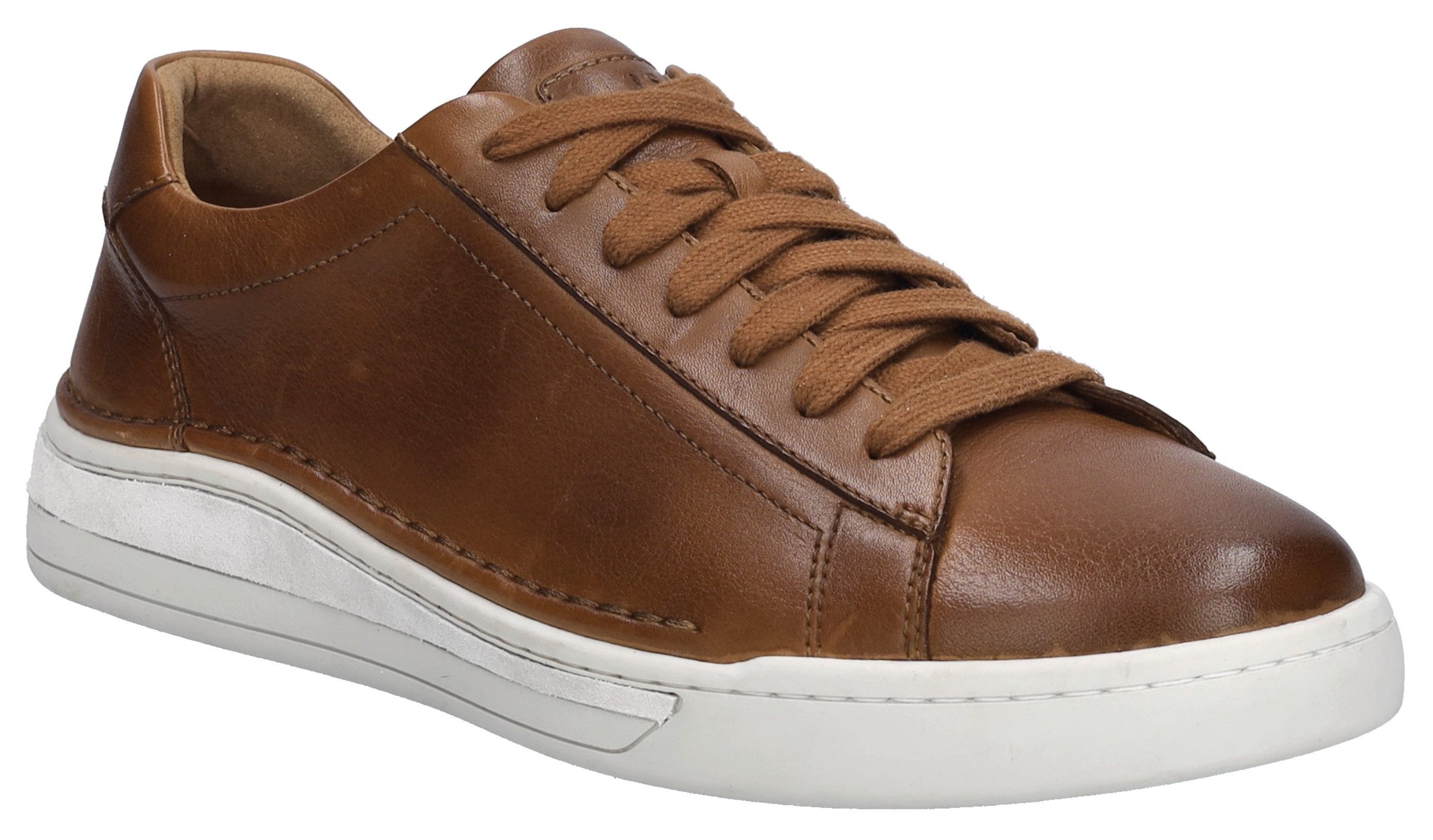 Josef Seibel Sneakers Cleve 02 , business schoen, lage schoen, comfortabele schoen in breedte g heren veterschoenen maat 40 bruin