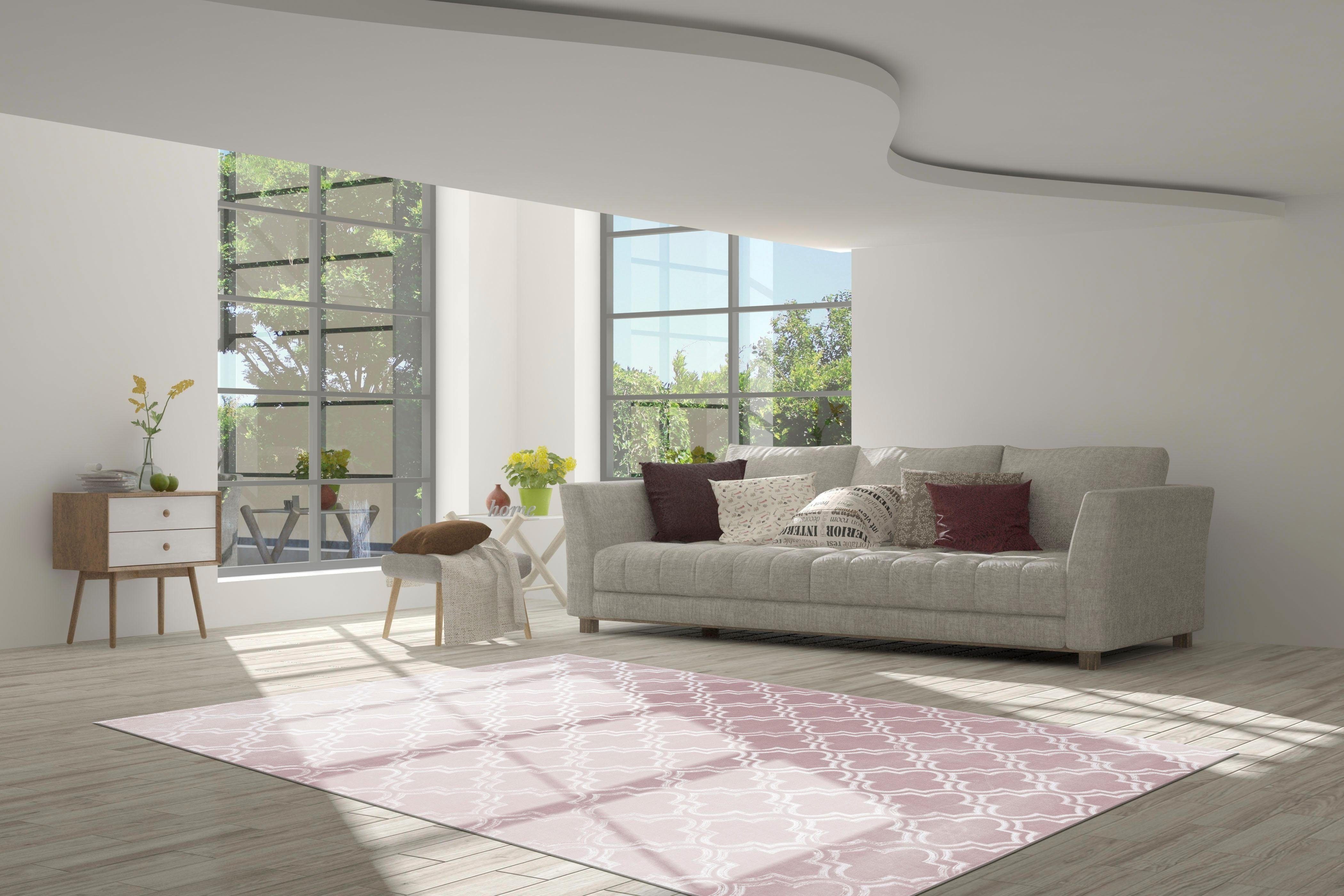calo-deluxe Vloerkleed Latemar 200 Reliëfstructuur, woonkamer