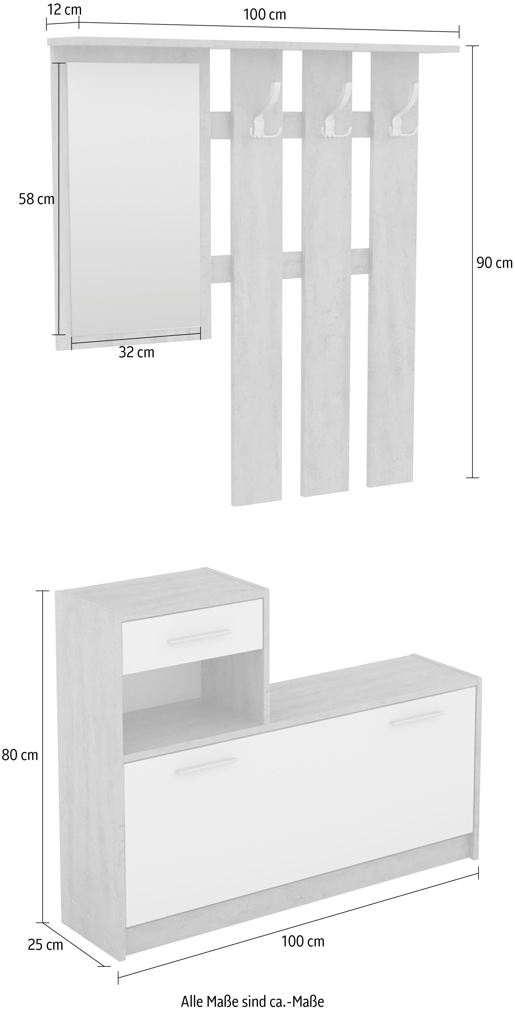 INOSIGN Halmeubelset TAMINA (2-delig)