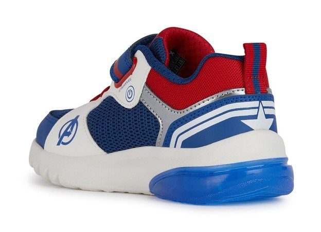 Geox Sneakers J CIBERDRON BOY B met coole knipperfunctie, vrijetijdsschoen, lage schoen, veterschoen