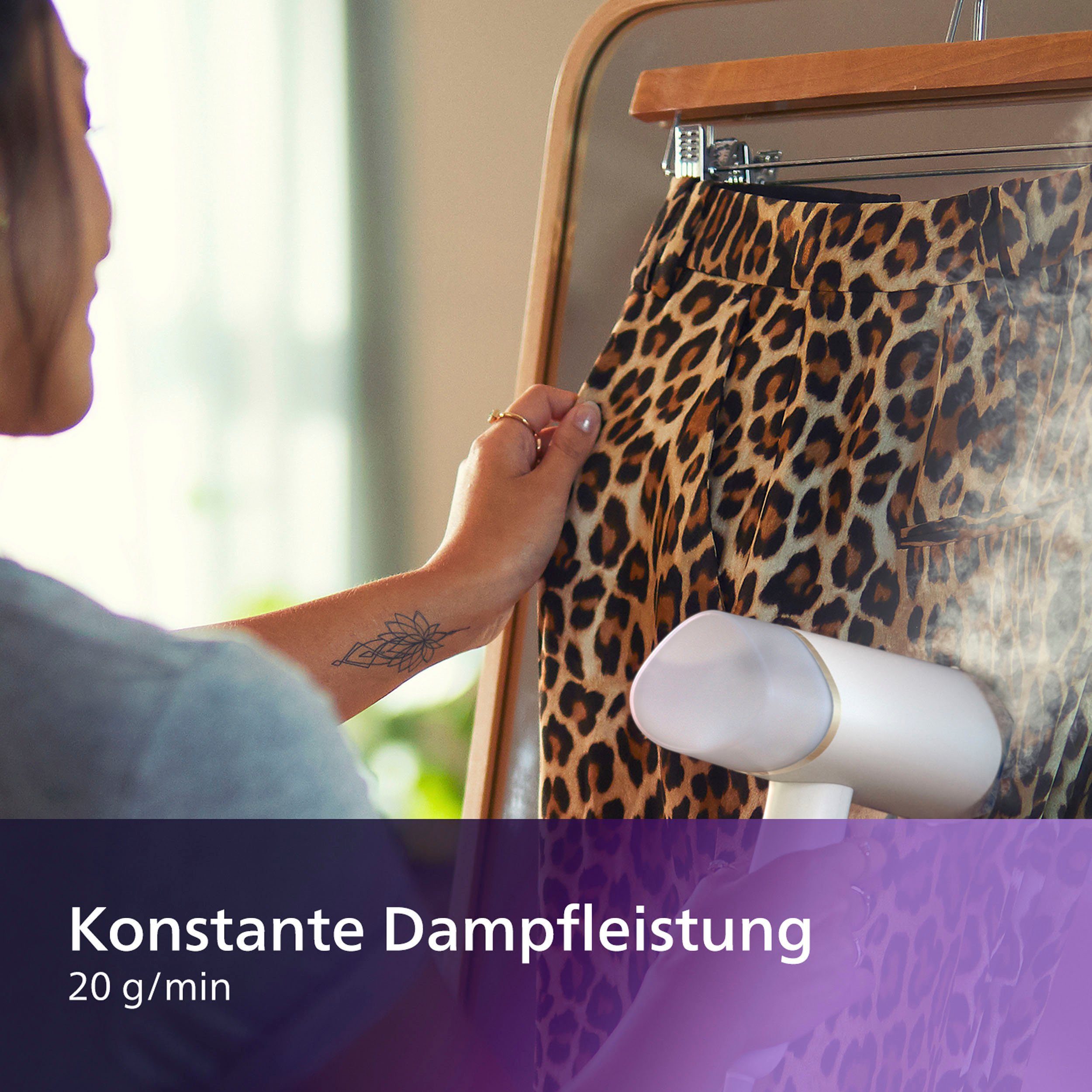 Philips Stoomontkreuker STH3020/10 "Traveller", 120 ml afneembare watertank, metalen plaat