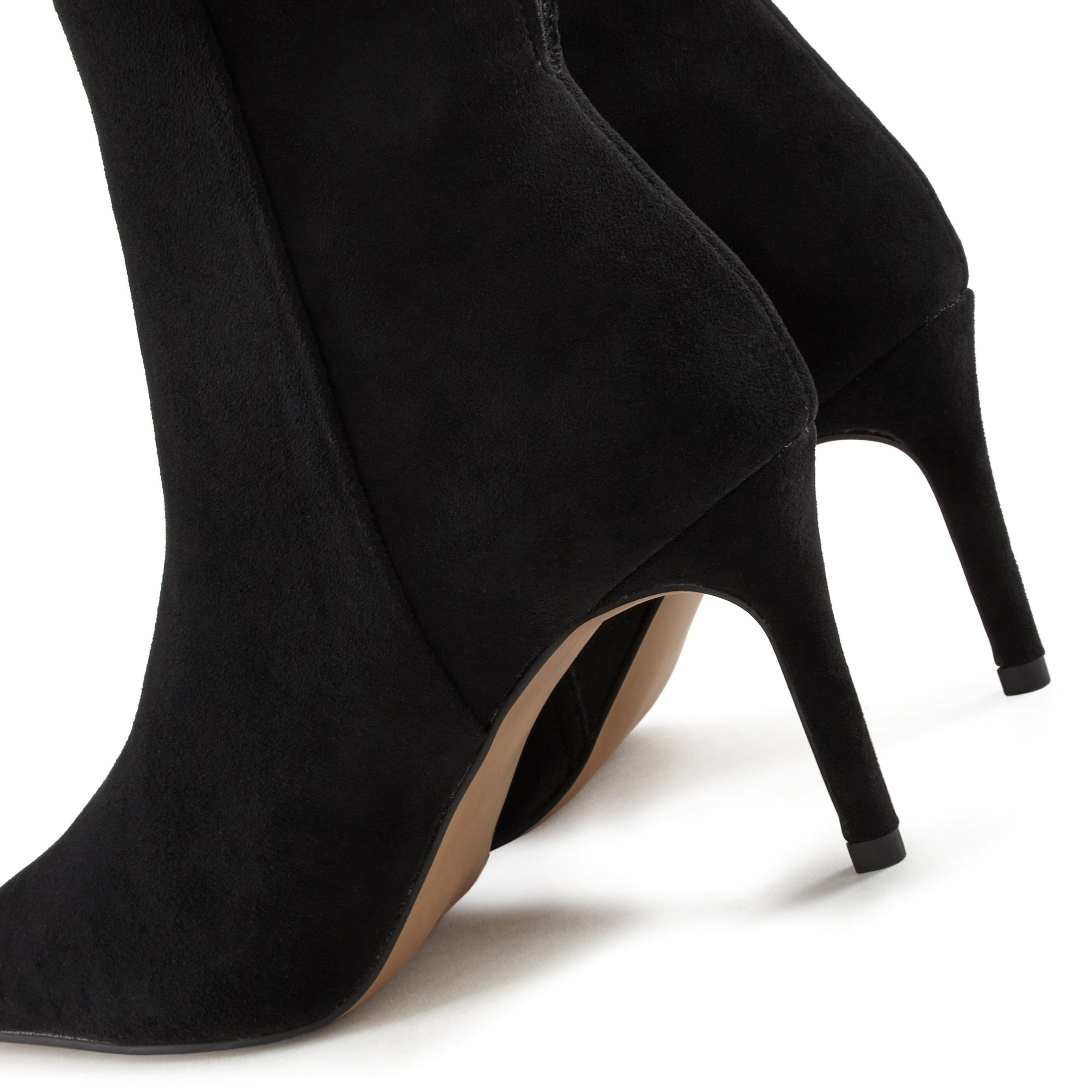 Lascana Highheel-laarsjes in spitse vorm & naaldhak, ritslaars vegan