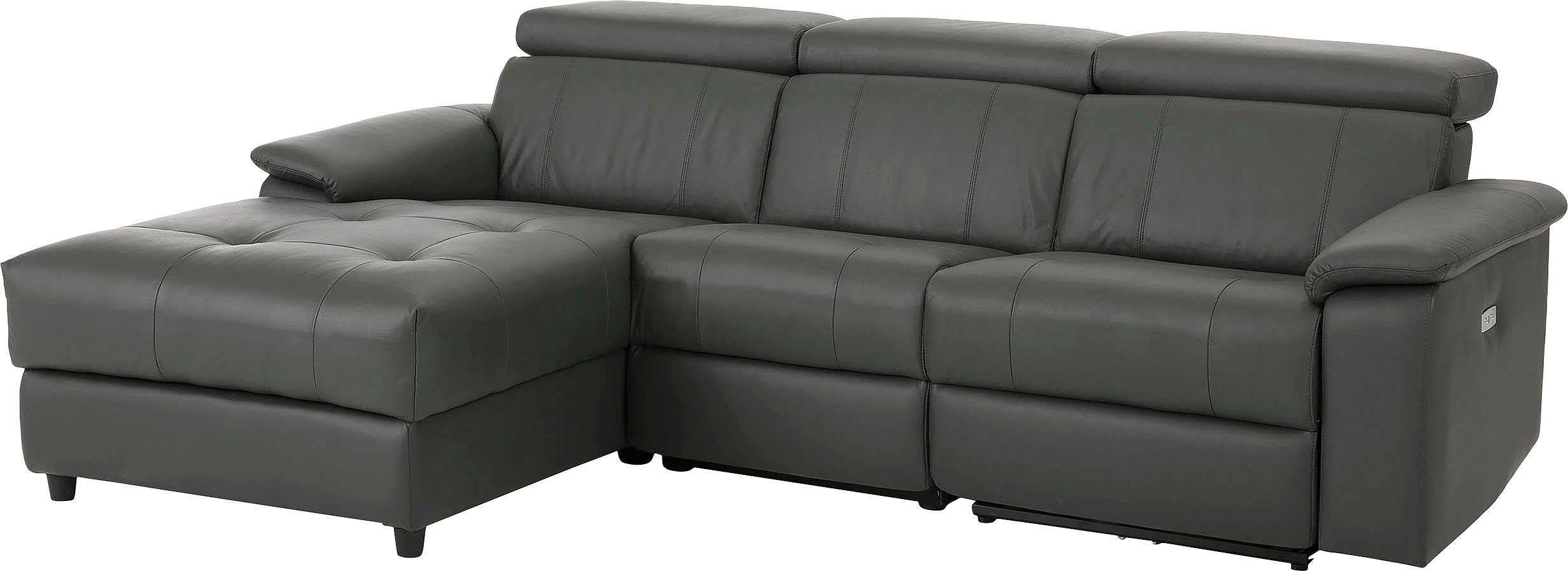 Home affaire Hoekbank Binado, L-vorm, met handmatige of elektrische relaxfunctie met usb-aansluiting