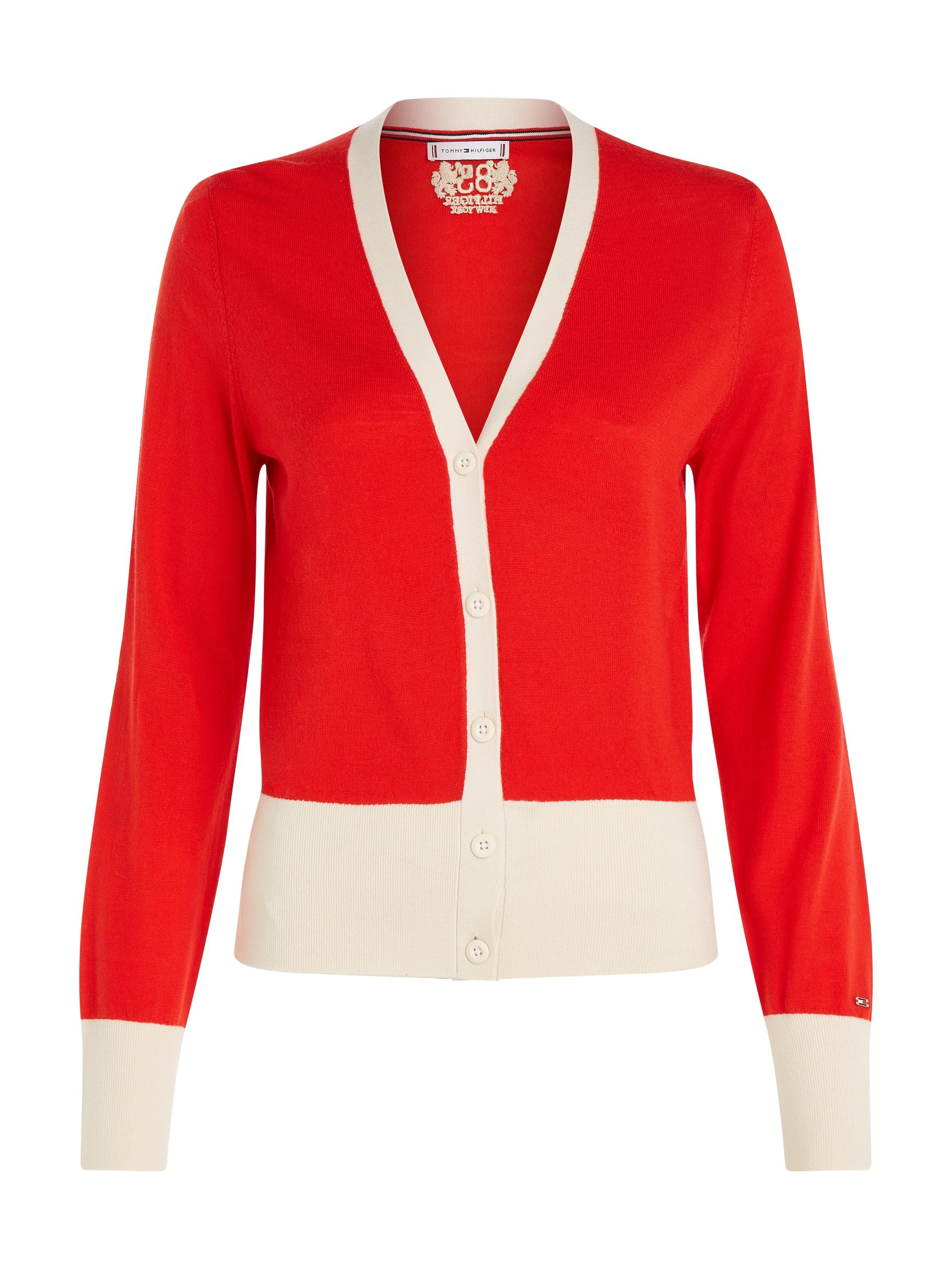 Tommy Hilfiger Vest met tweekleurig ontwerp