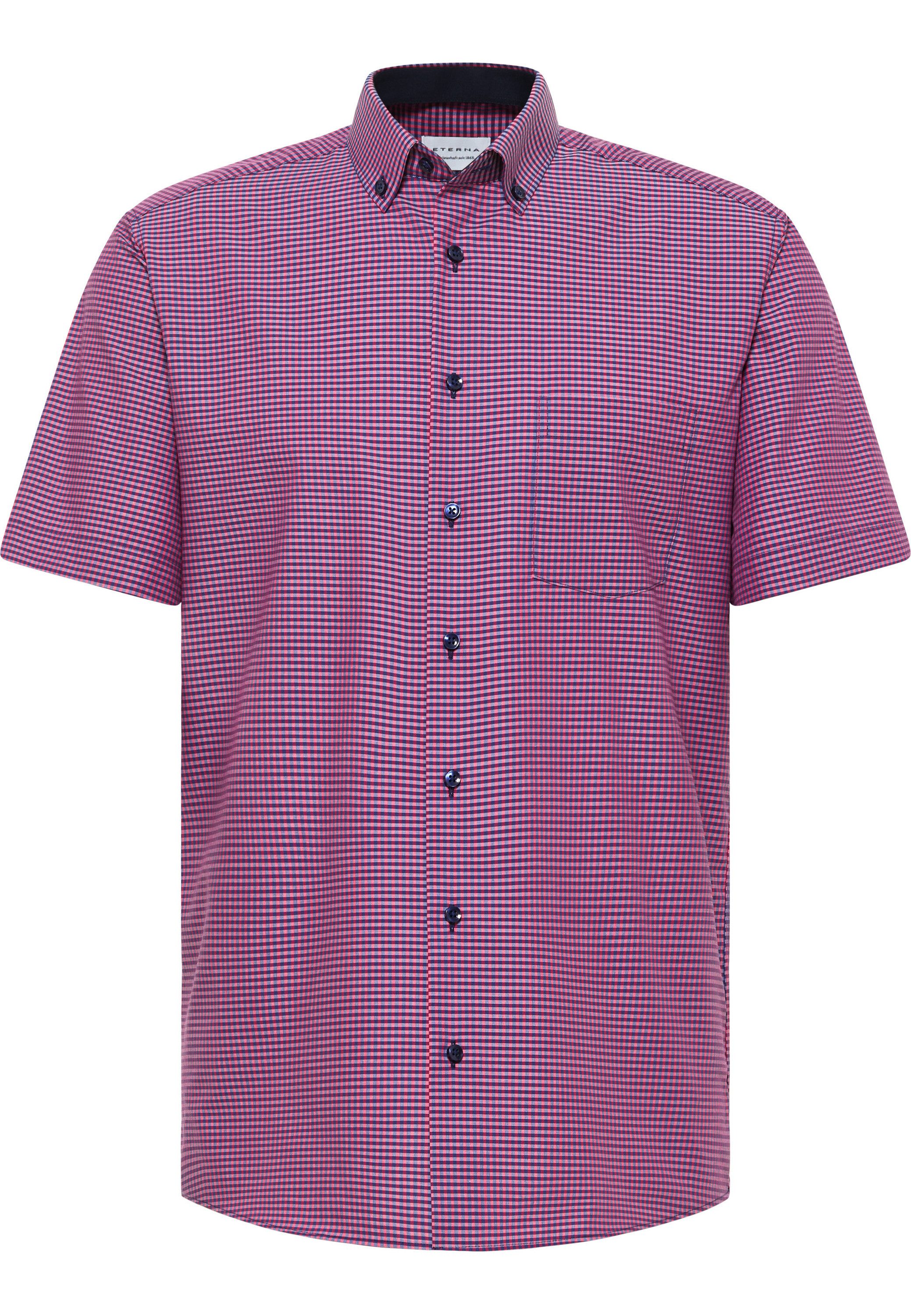 Eterna Overhemd met korte mouwen MODERN FIT NON IRON (strijkvrij)