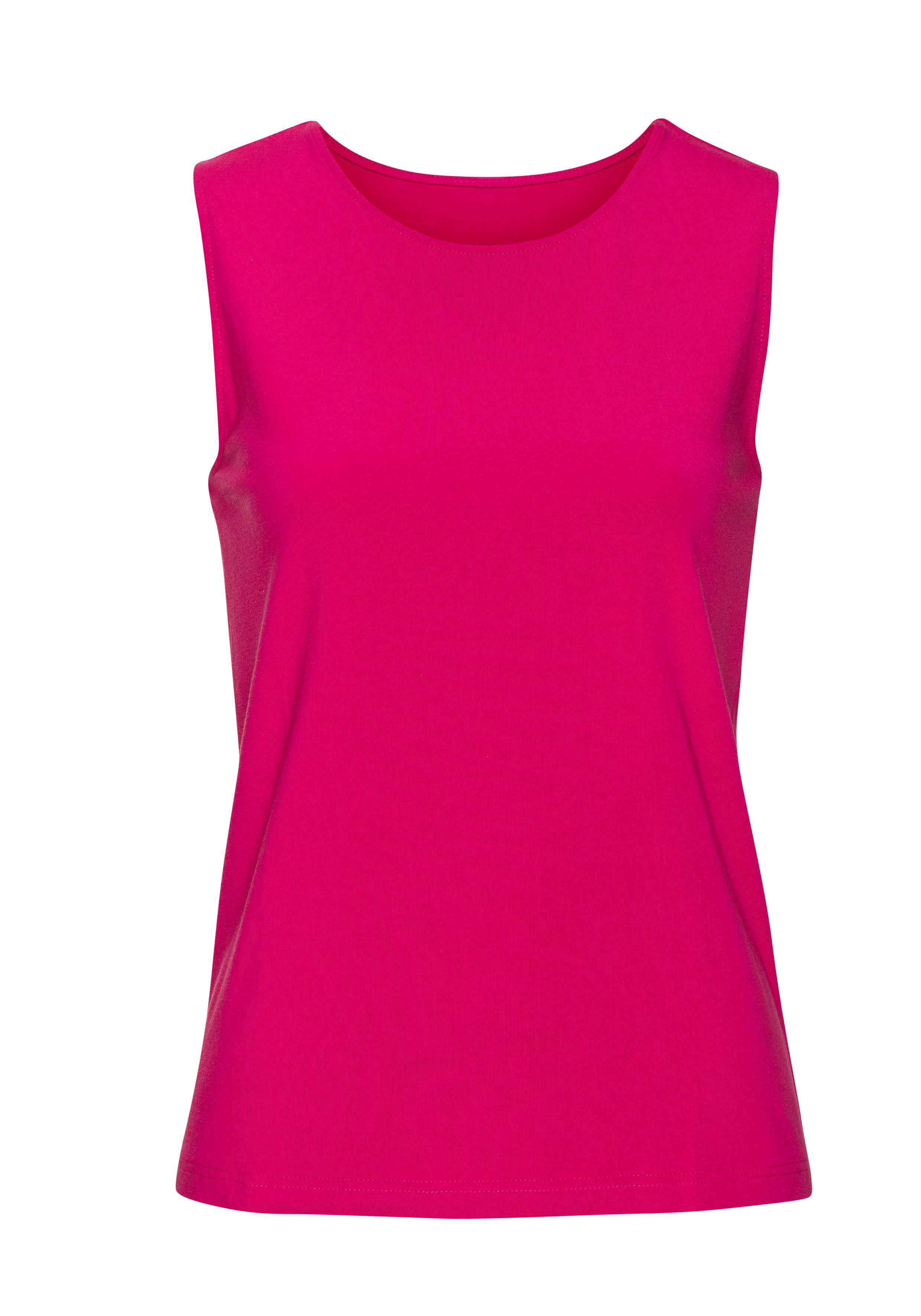 Lascana Tanktop Van elastische katoen-modal kwaliteit (Set van 2)