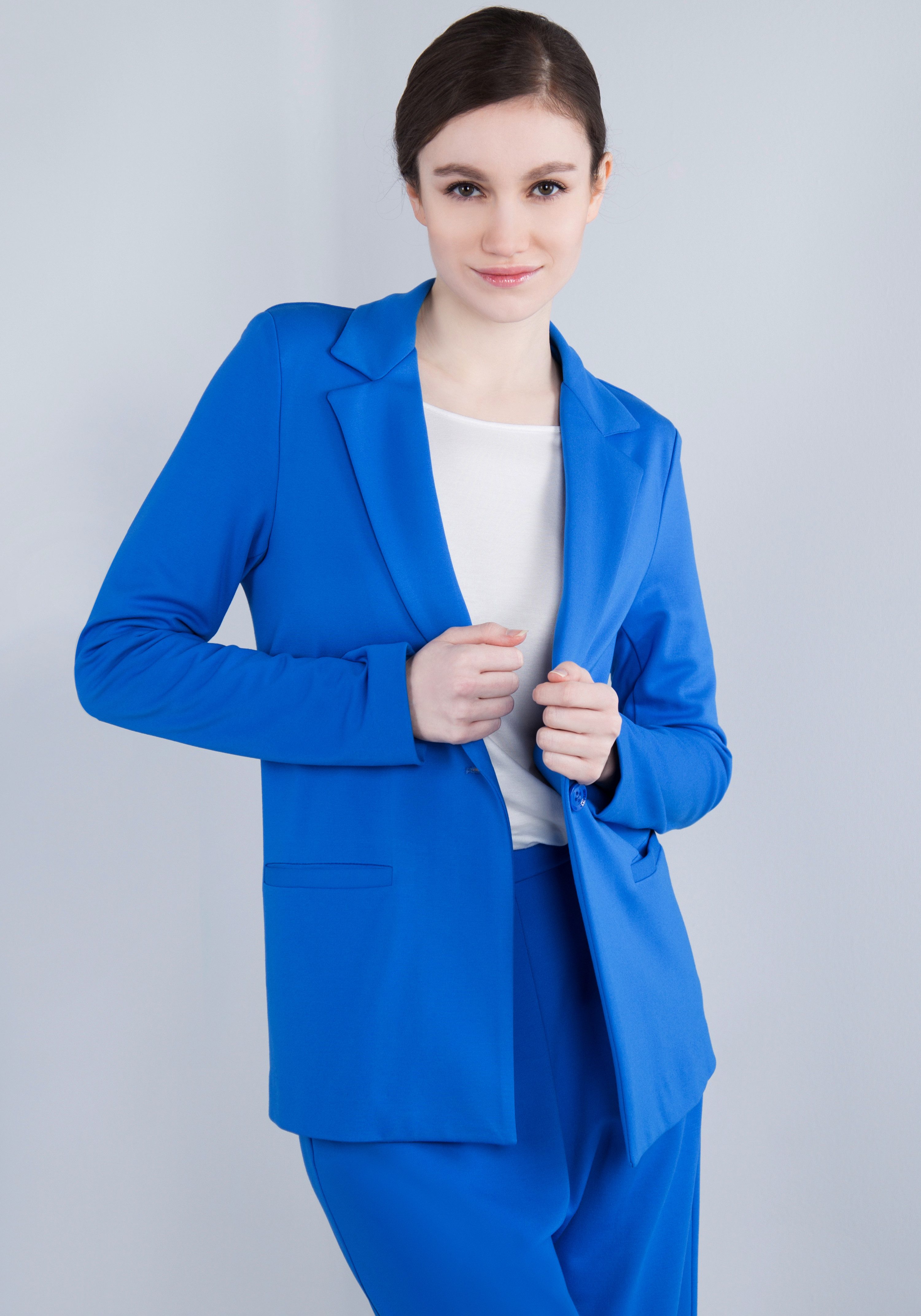 IMPERIAL Lange blazer met stretch