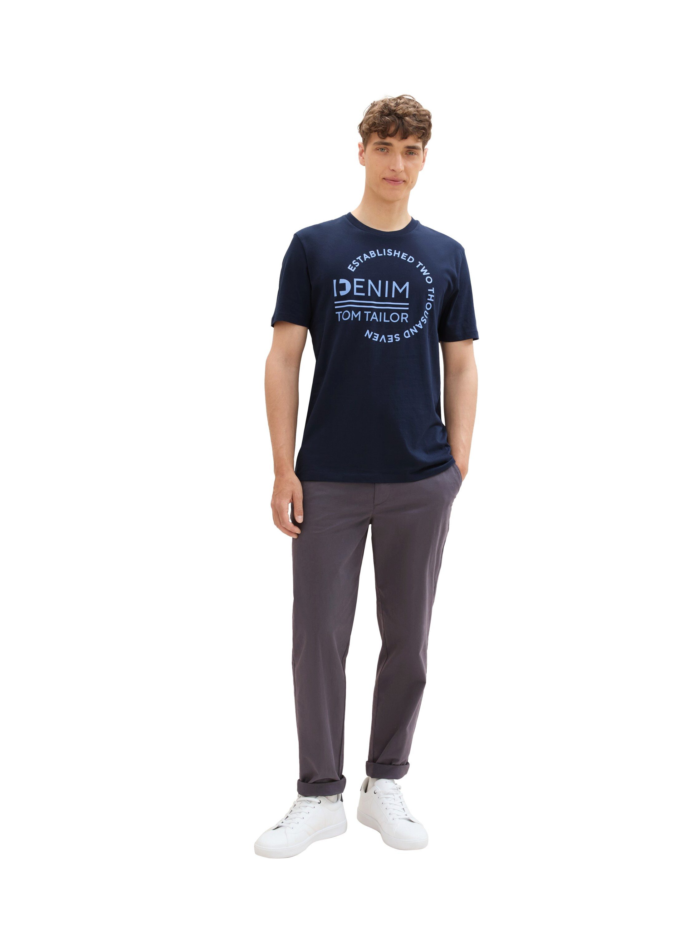 Tom Tailor Denim T-shirt met logoprint