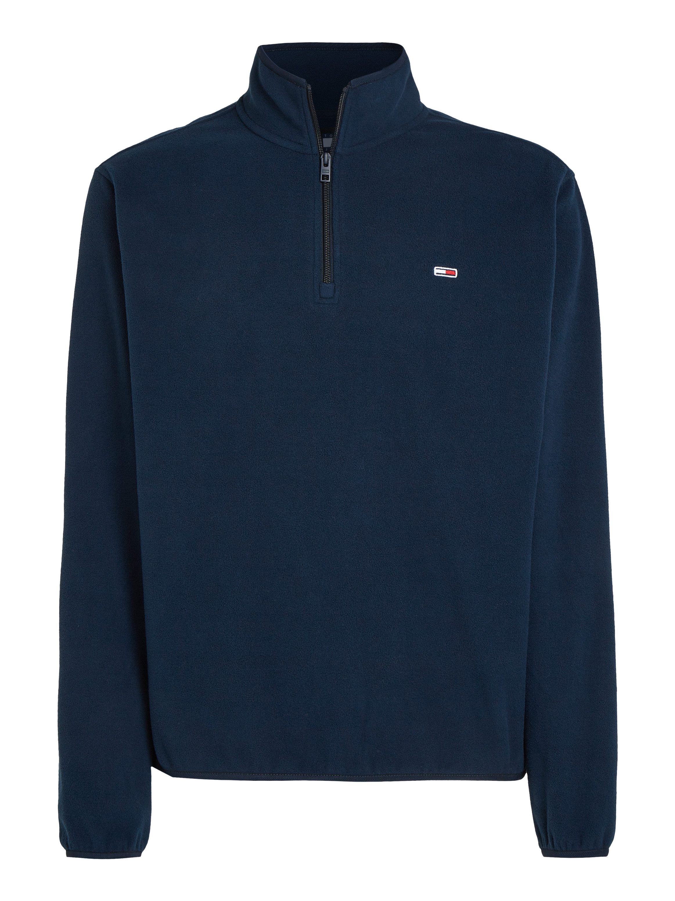 TOMMY JEANS Fleecetrui TJM REG S FLAG POLAR 1/4 ZIP