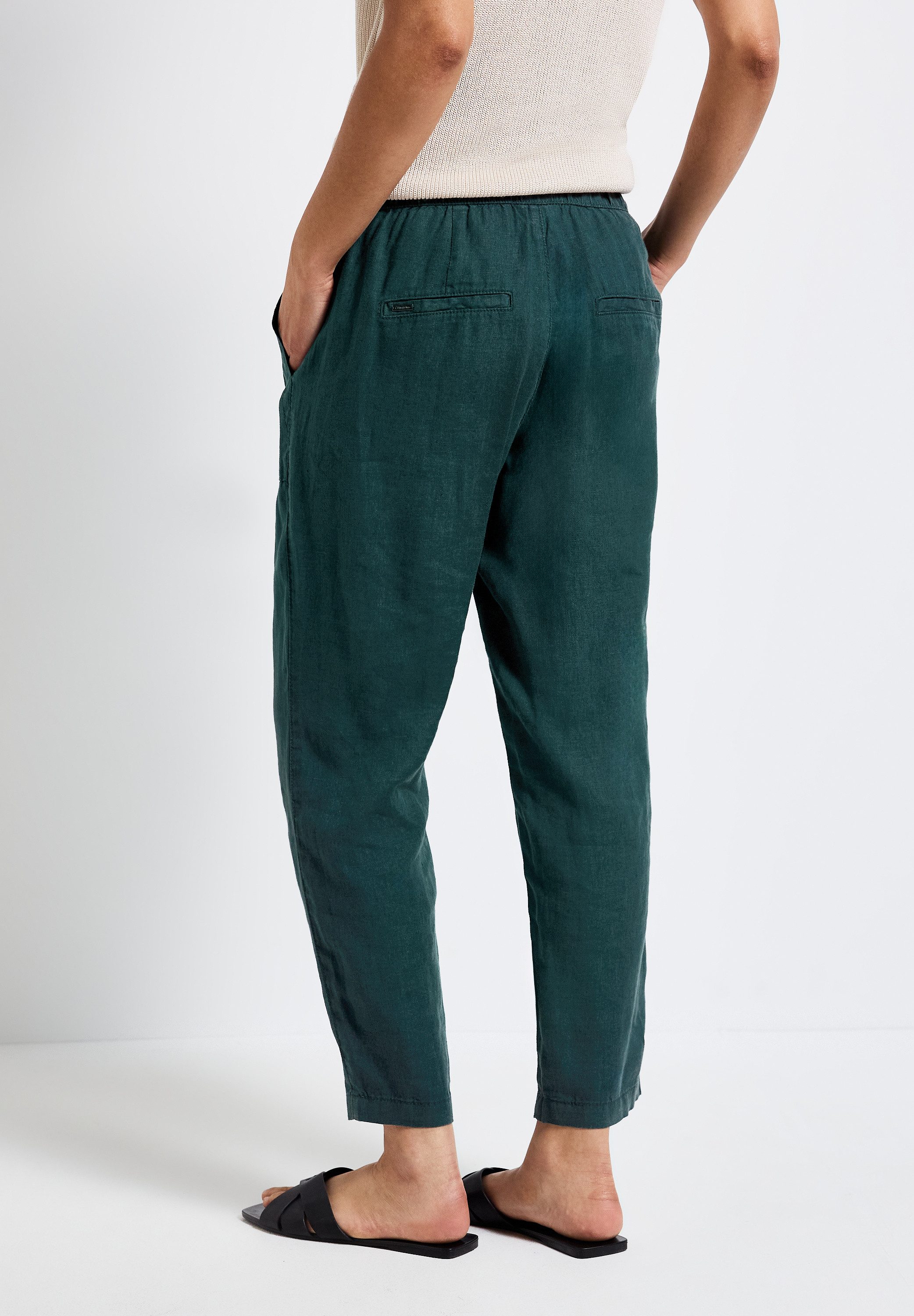 STREET ONE Paperbag-broek met elastische taille