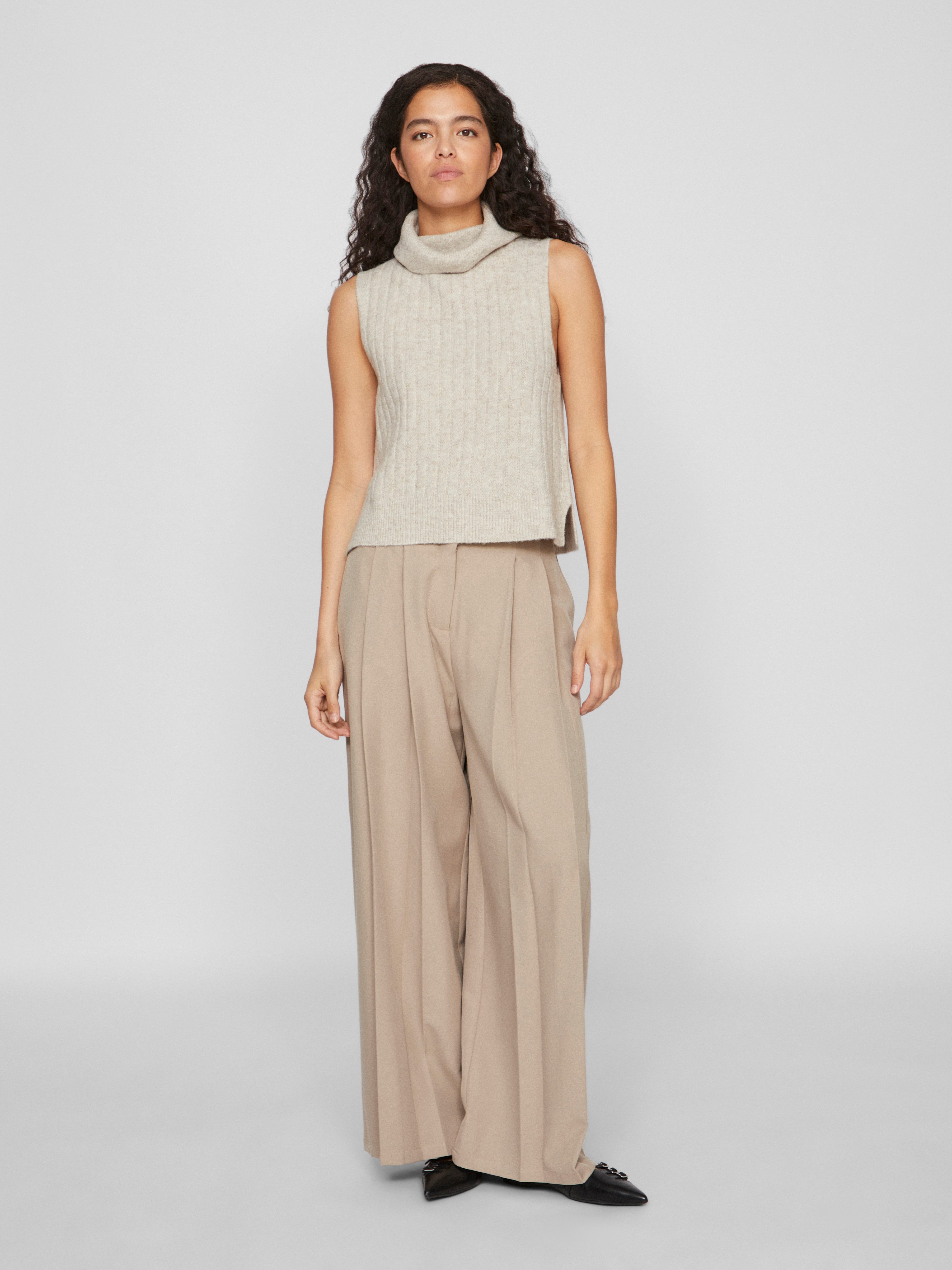 Vila Slip-over VIBELUNA HIGH NECK S L KNIT VEST-NOOS