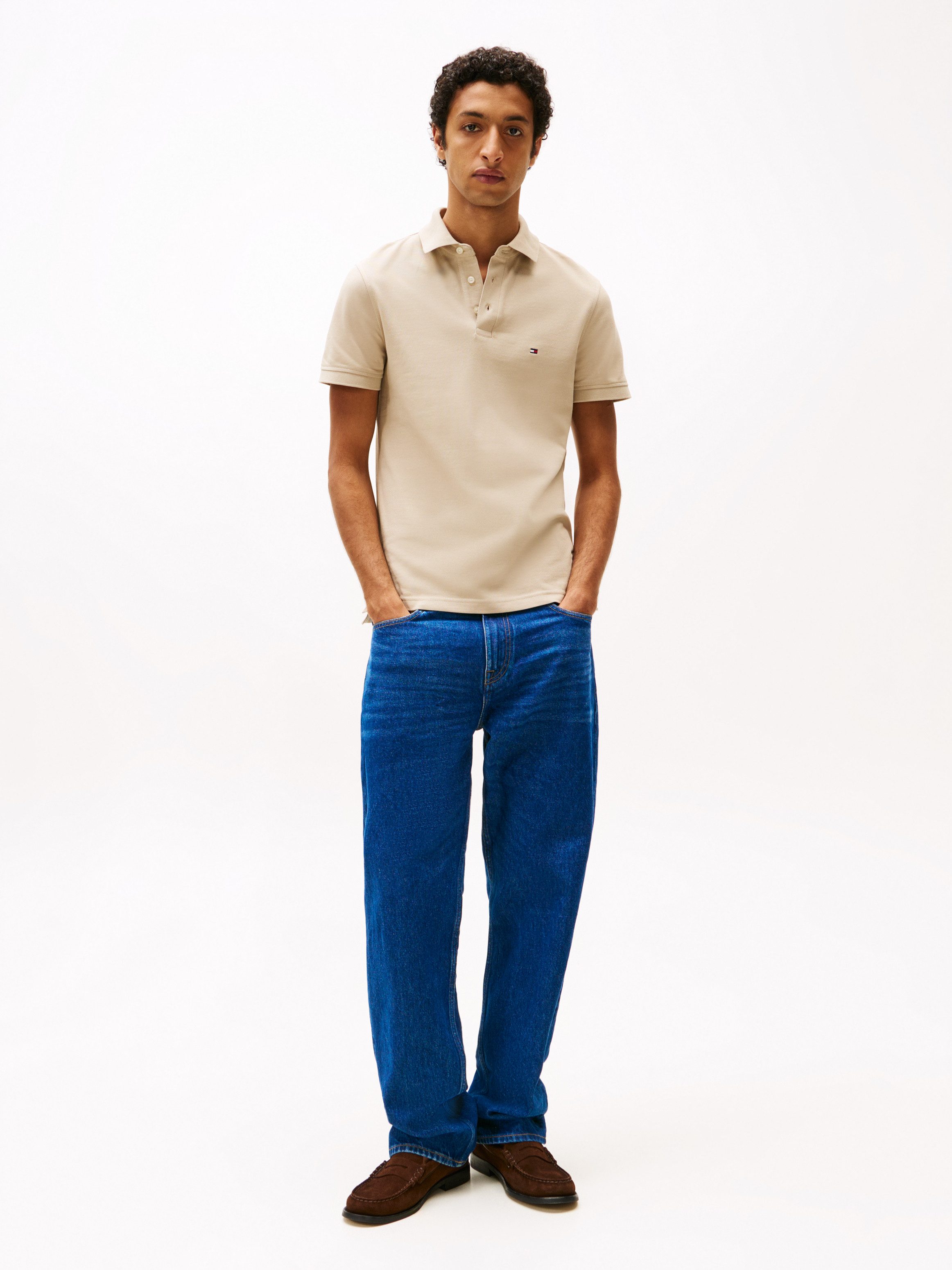 Tommy Hilfiger Poloshirt 1985 SLIM POLO hoogwaardige katoen-piqué kwaliteit