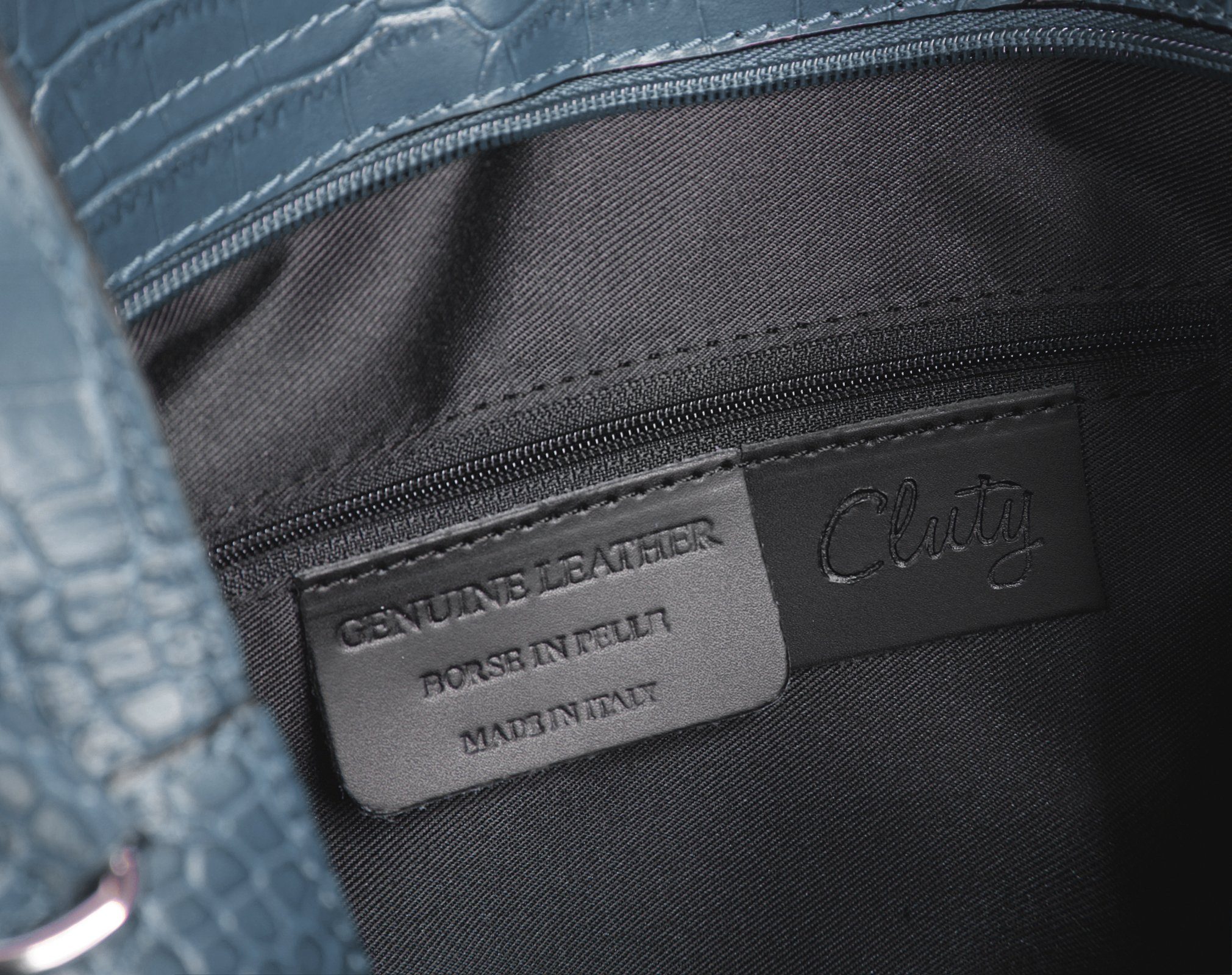 Cluty Tas echt leer, made in italy
