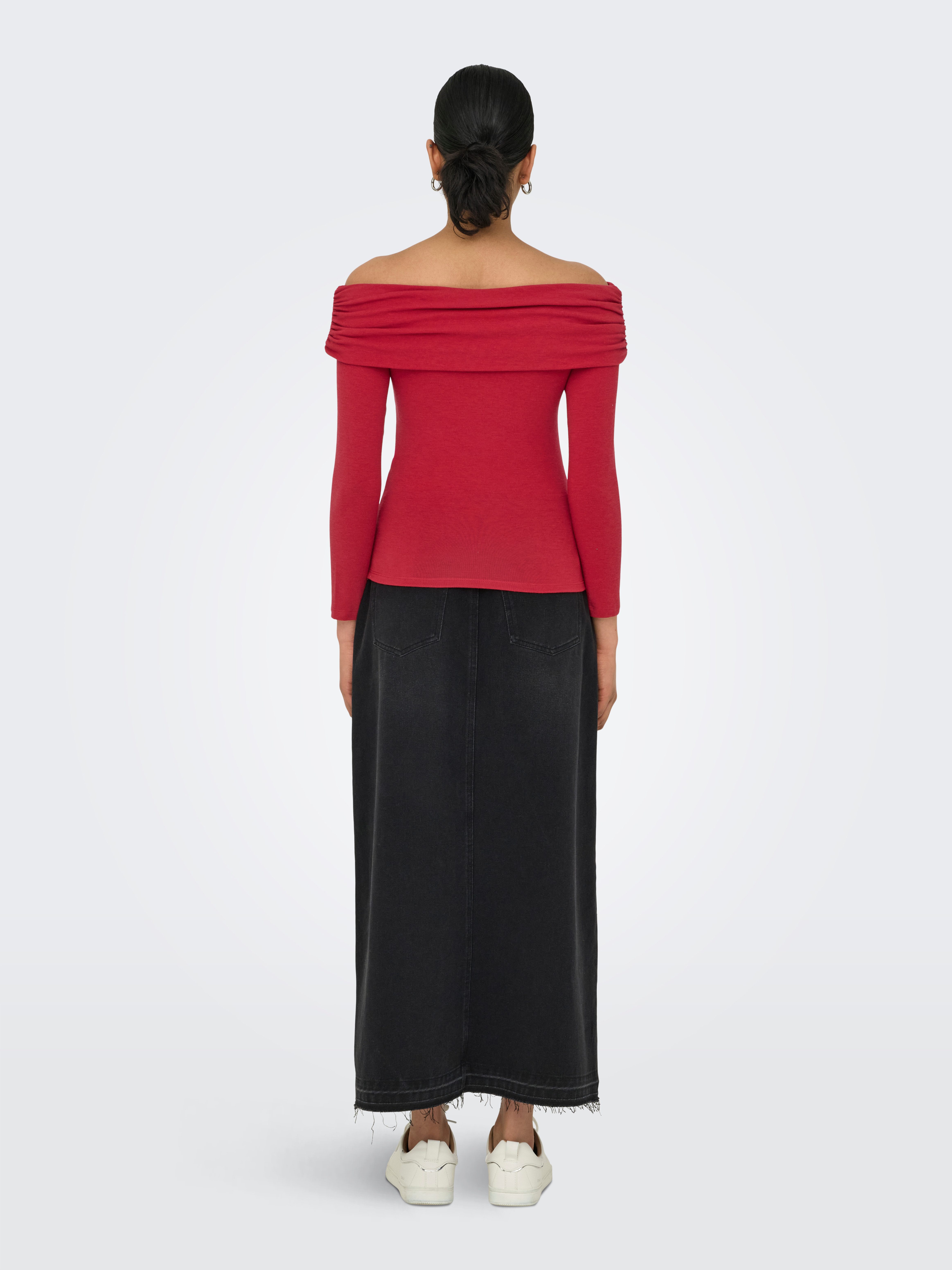 Only Shirt met lange mouwen ONLGLAMOUR L/S OFF SHOULDER TOP CC JRS