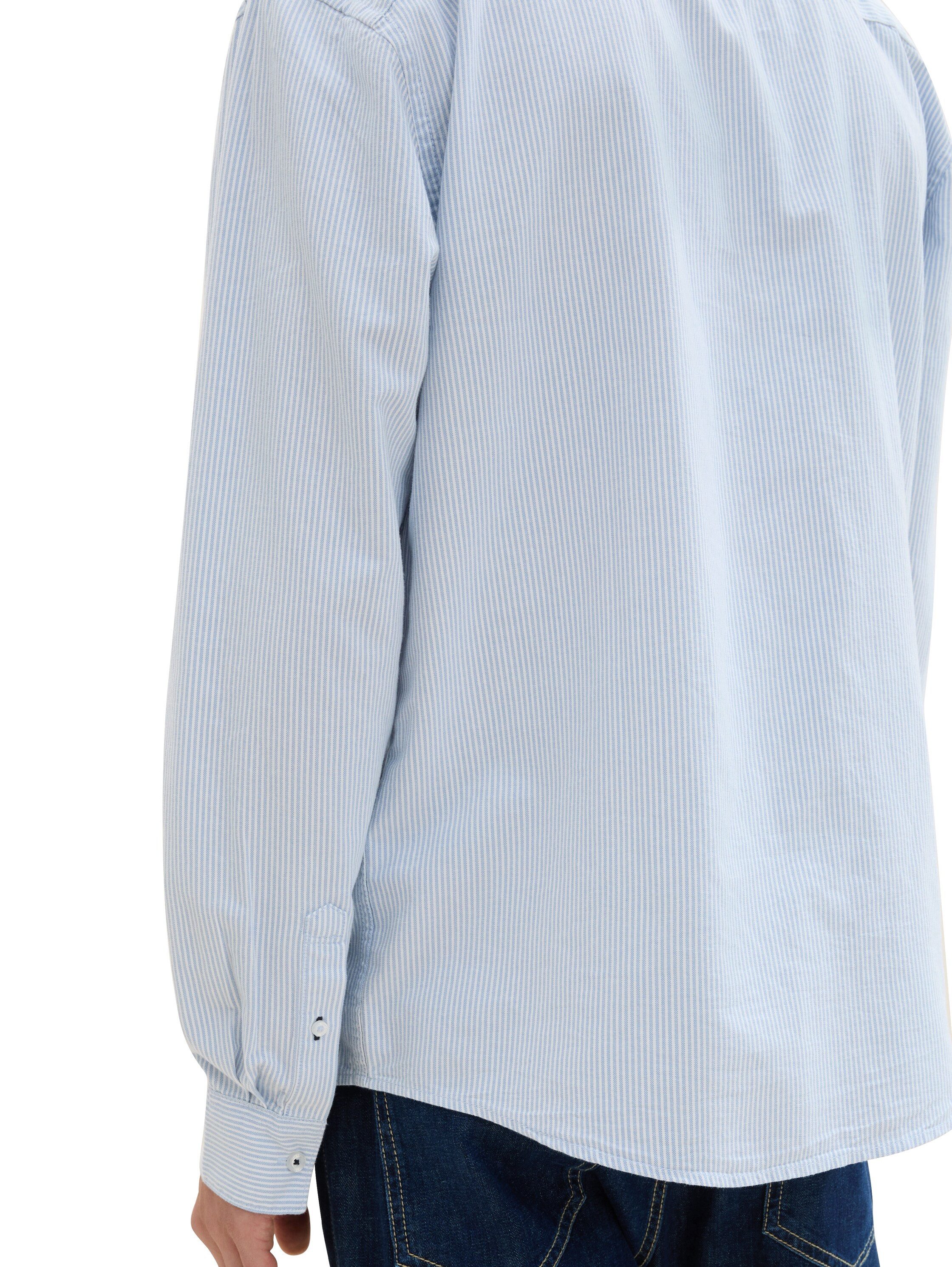 Tom Tailor Overhemd met lange mouwen Oxford met borstzak