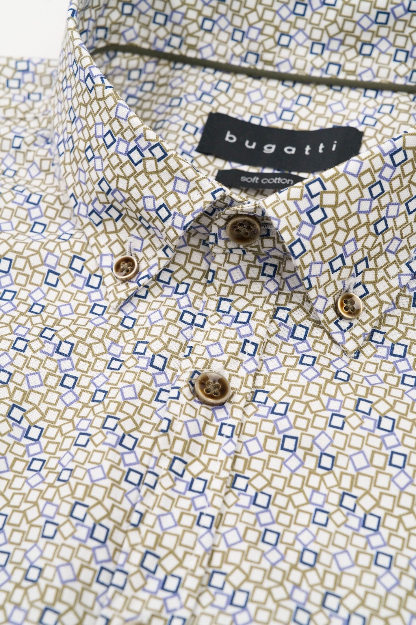 Bugatti Overhemd met lange mouwen met button-downkraag